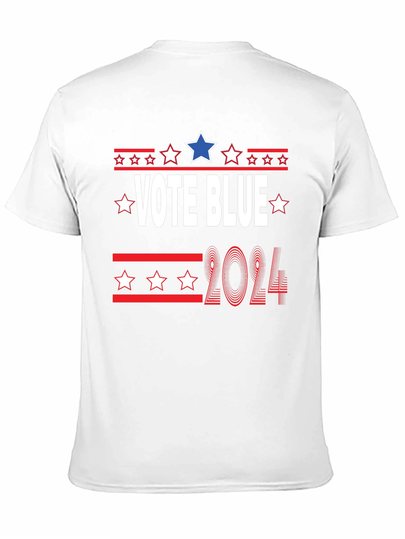 Vote Blue 2024 T-Shirt - Patriotic Election Tee