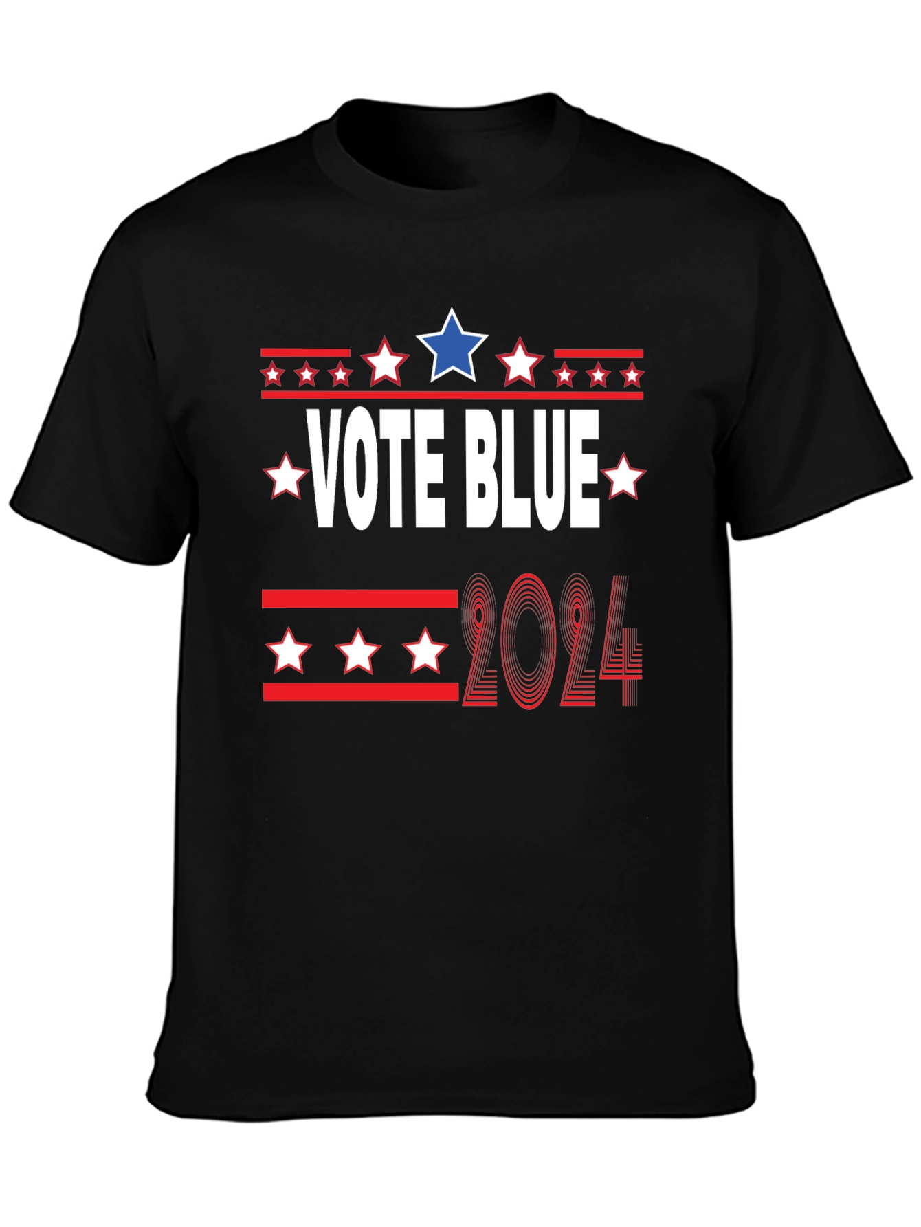 Vote Blue 2024 T-Shirt - Patriotic Election Tee