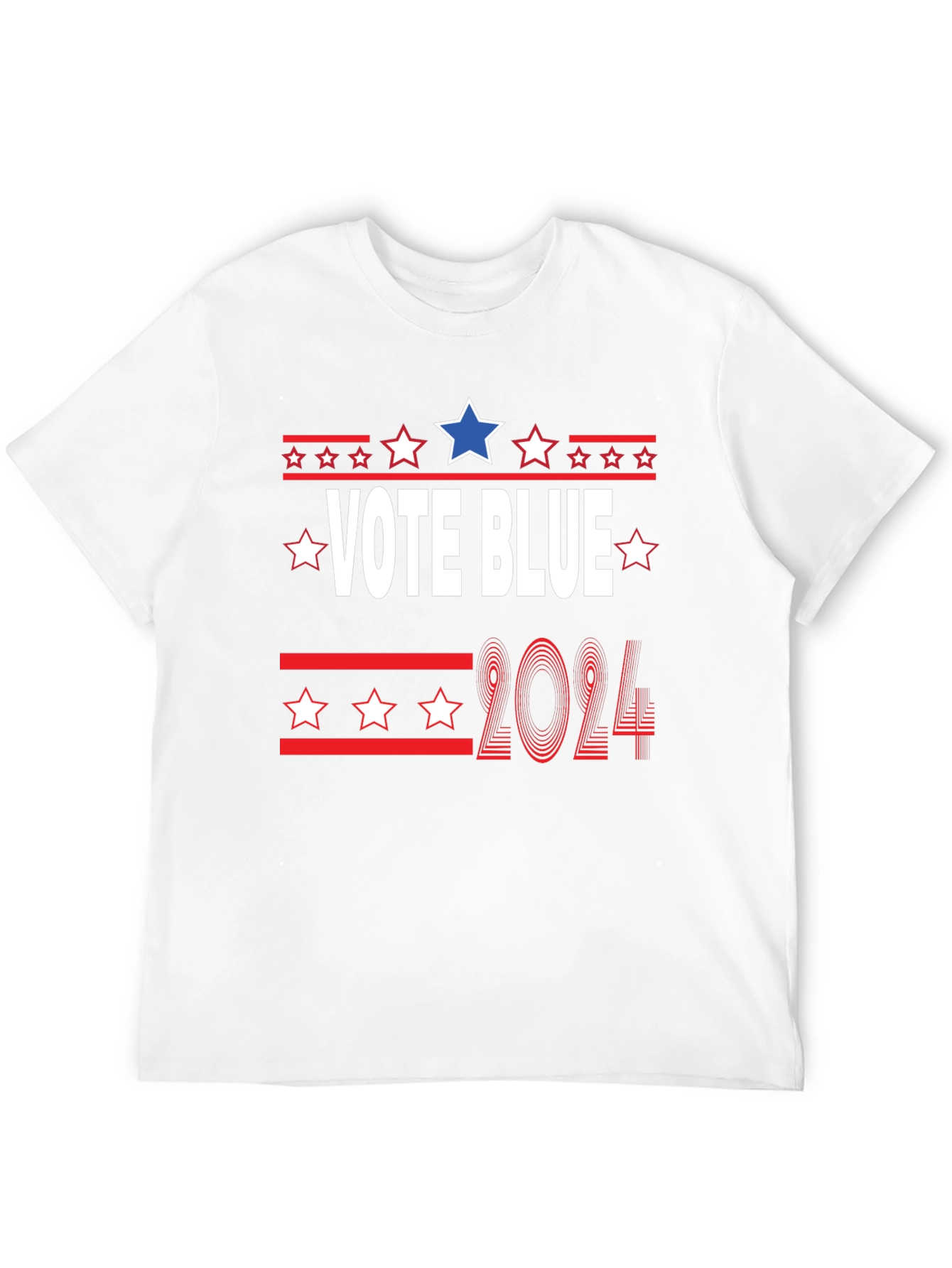 Vote Blue 2024 T-Shirt - Patriotic Election Tee