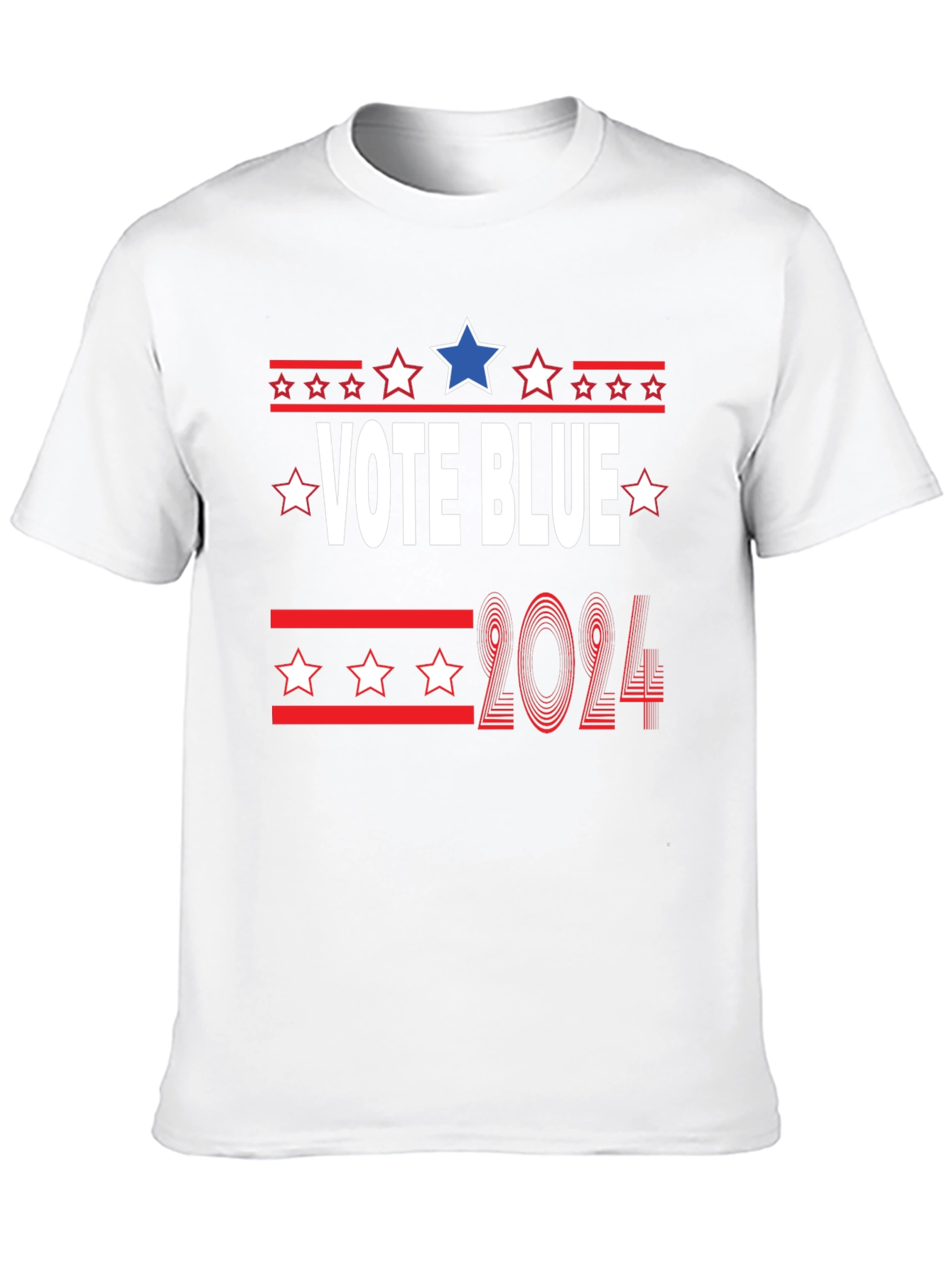 Vote Blue 2024 T-Shirt - Patriotic Election Tee