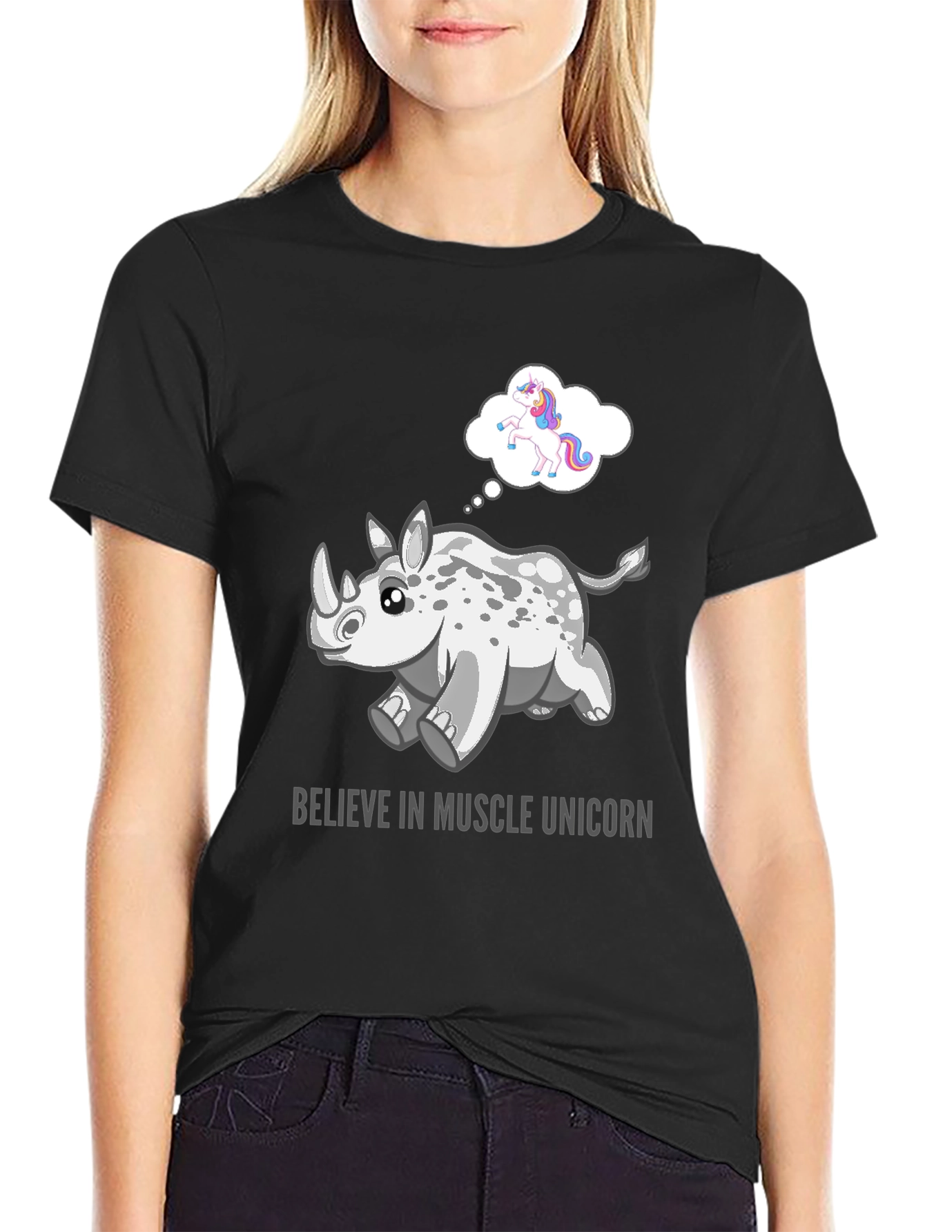 Muscle Unicorn T-Shirt - Rhino Believer