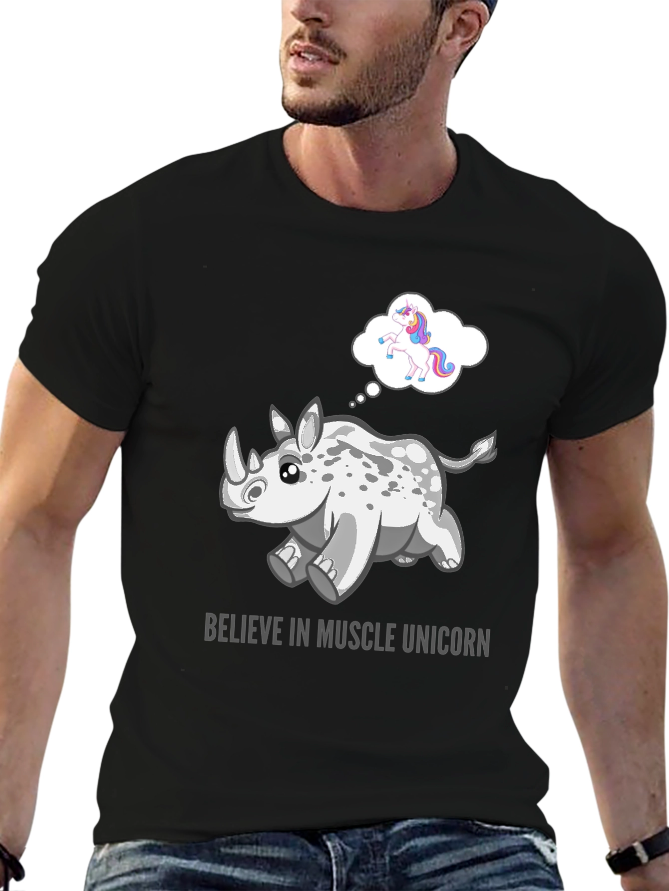 Muscle Unicorn T-Shirt - Rhino Believer