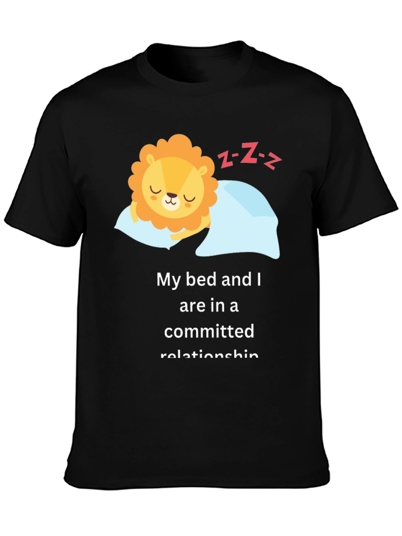 Funny Sleeping Lion T-Shirt