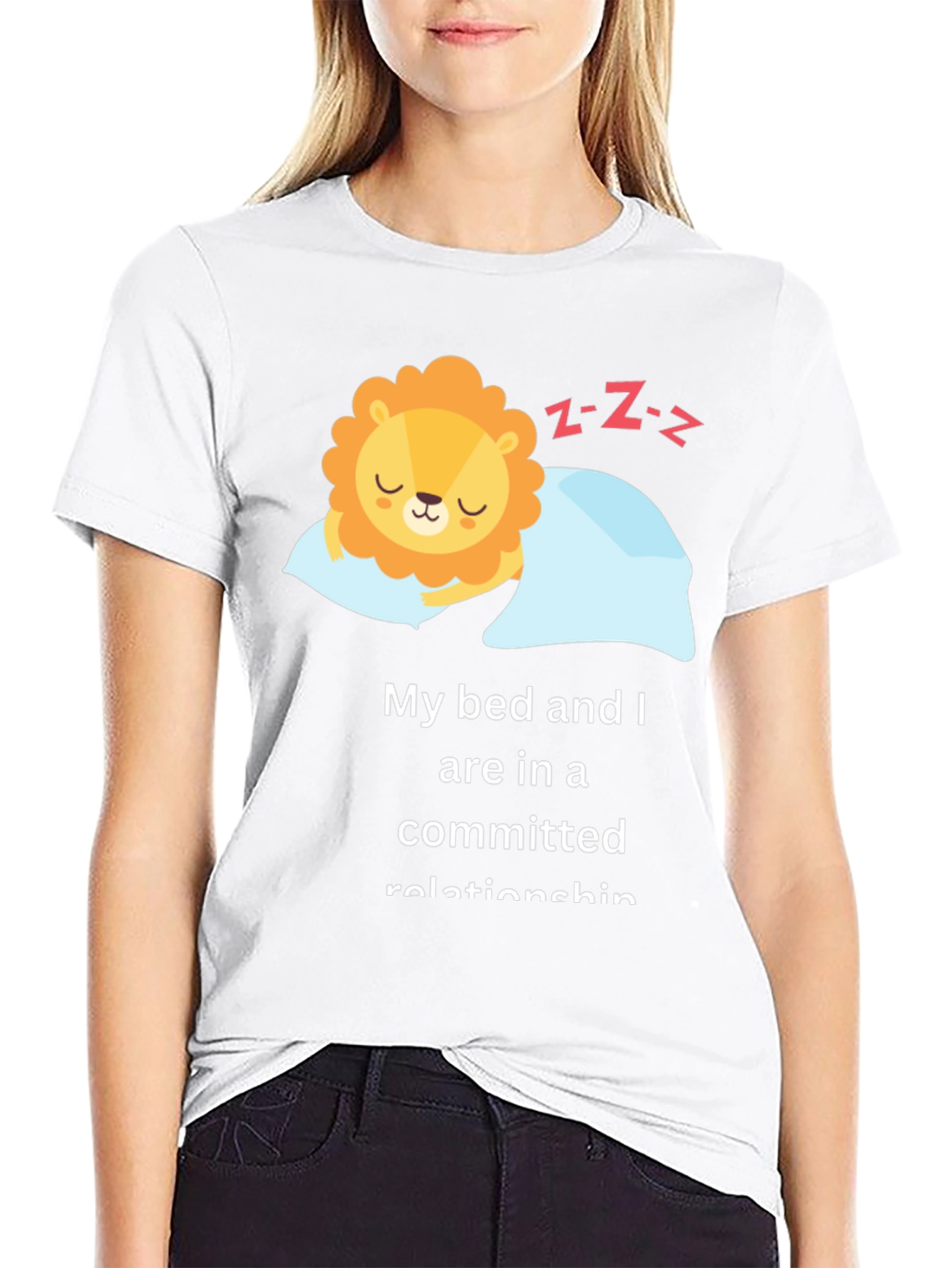 Funny Sleeping Lion T-Shirt
