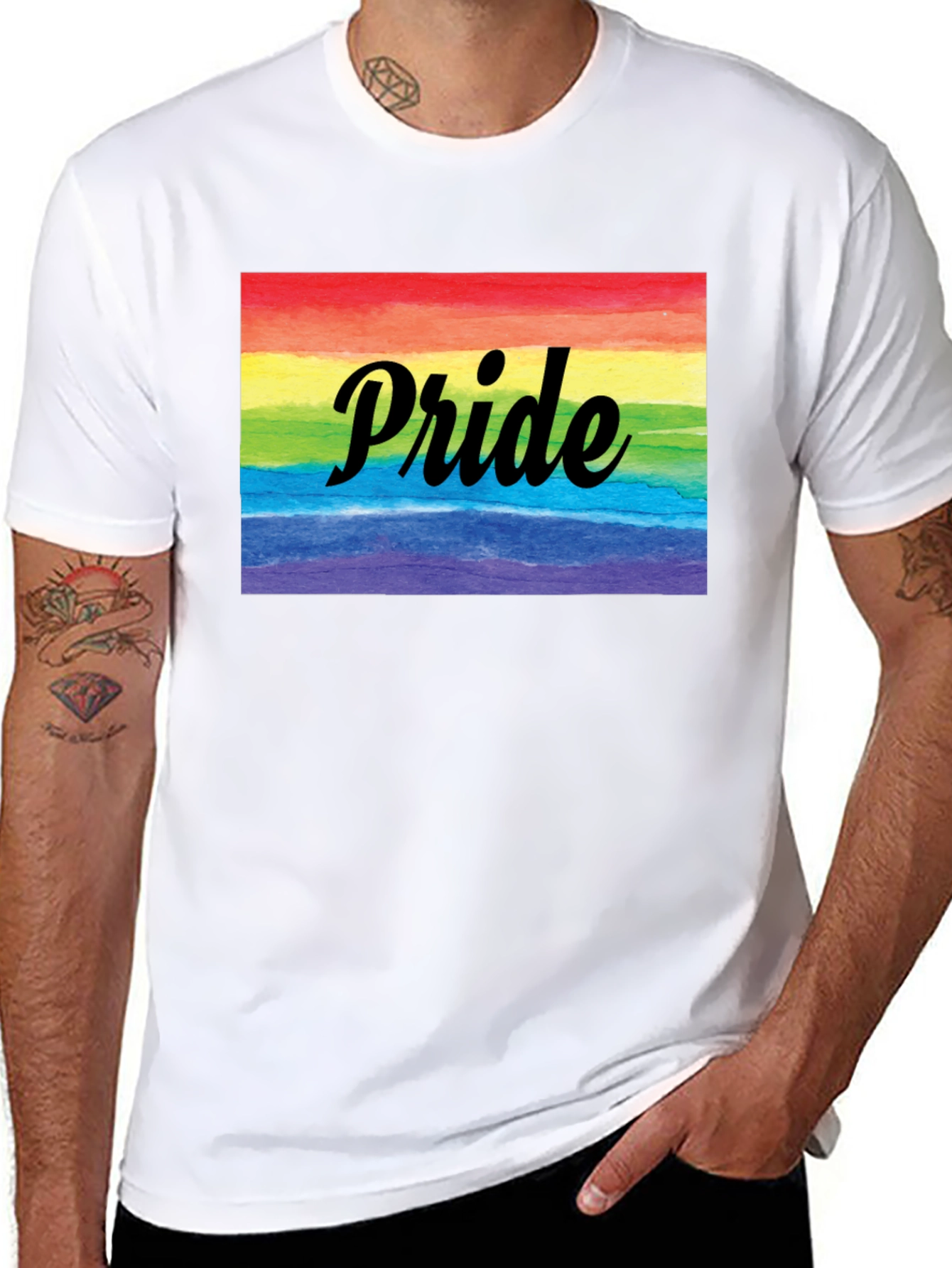 Pride Rainbow T-Shirt - Soft Cotton Blend