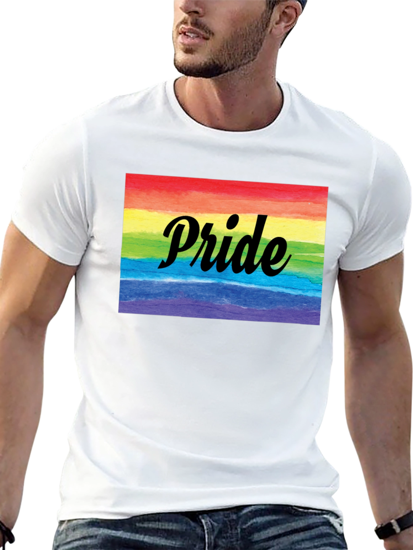 Pride Rainbow T-Shirt - Soft Cotton Blend