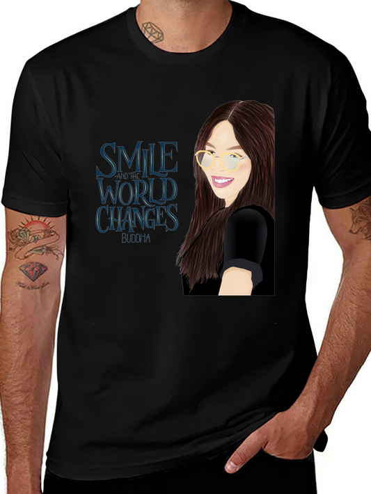 Smile Changes the World T-Shirt -  Inspirational Graphic Tee