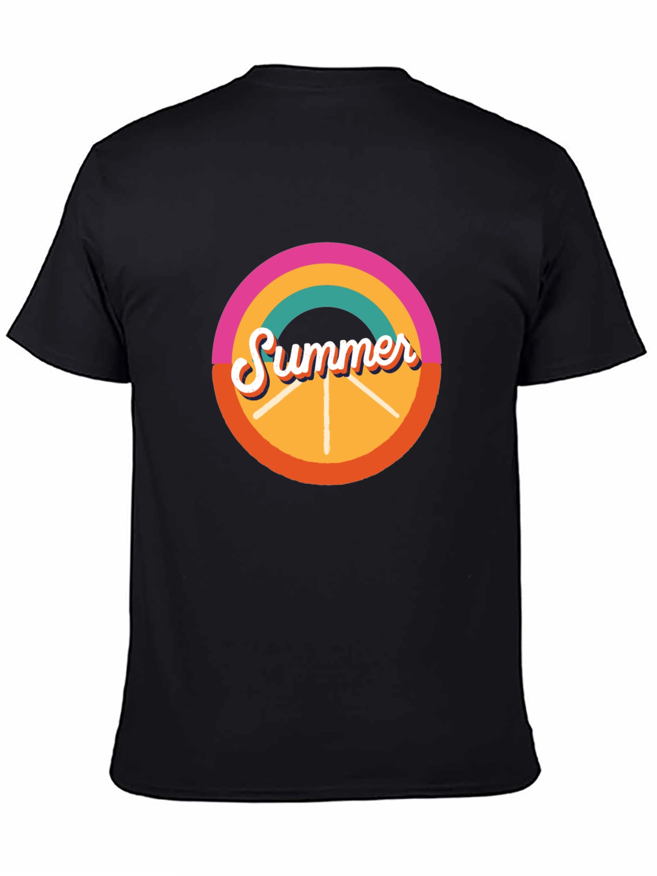 Retro Summer T-Shirt - Black Graphic Tee