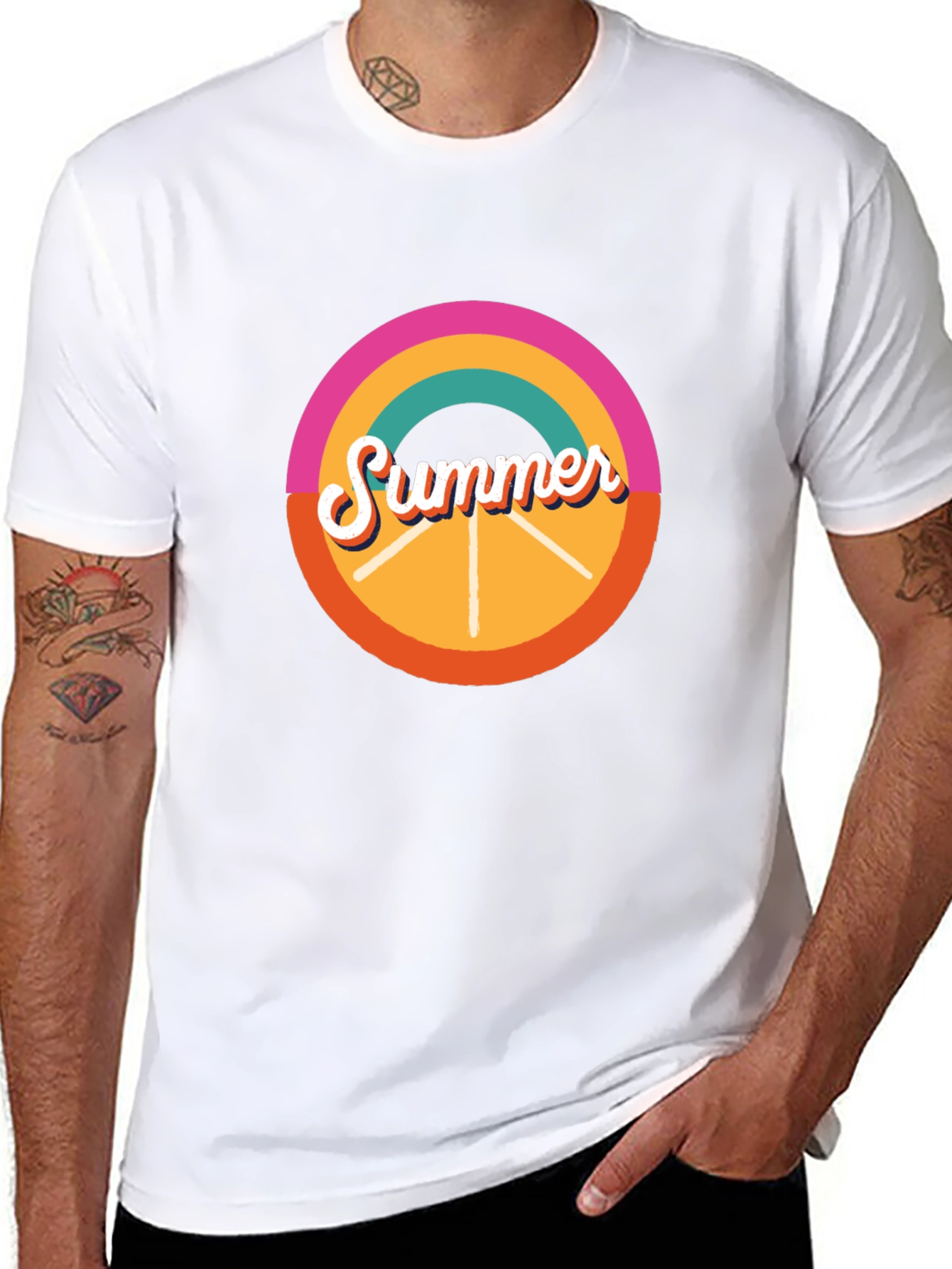 Retro Summer T-Shirt - Black Graphic Tee