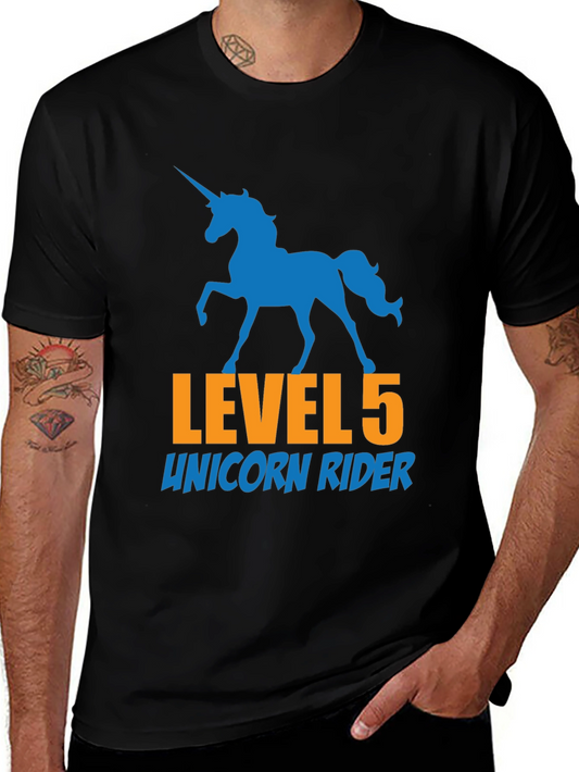 Level 5 Unicorn Rider Graphic Tee - Black
