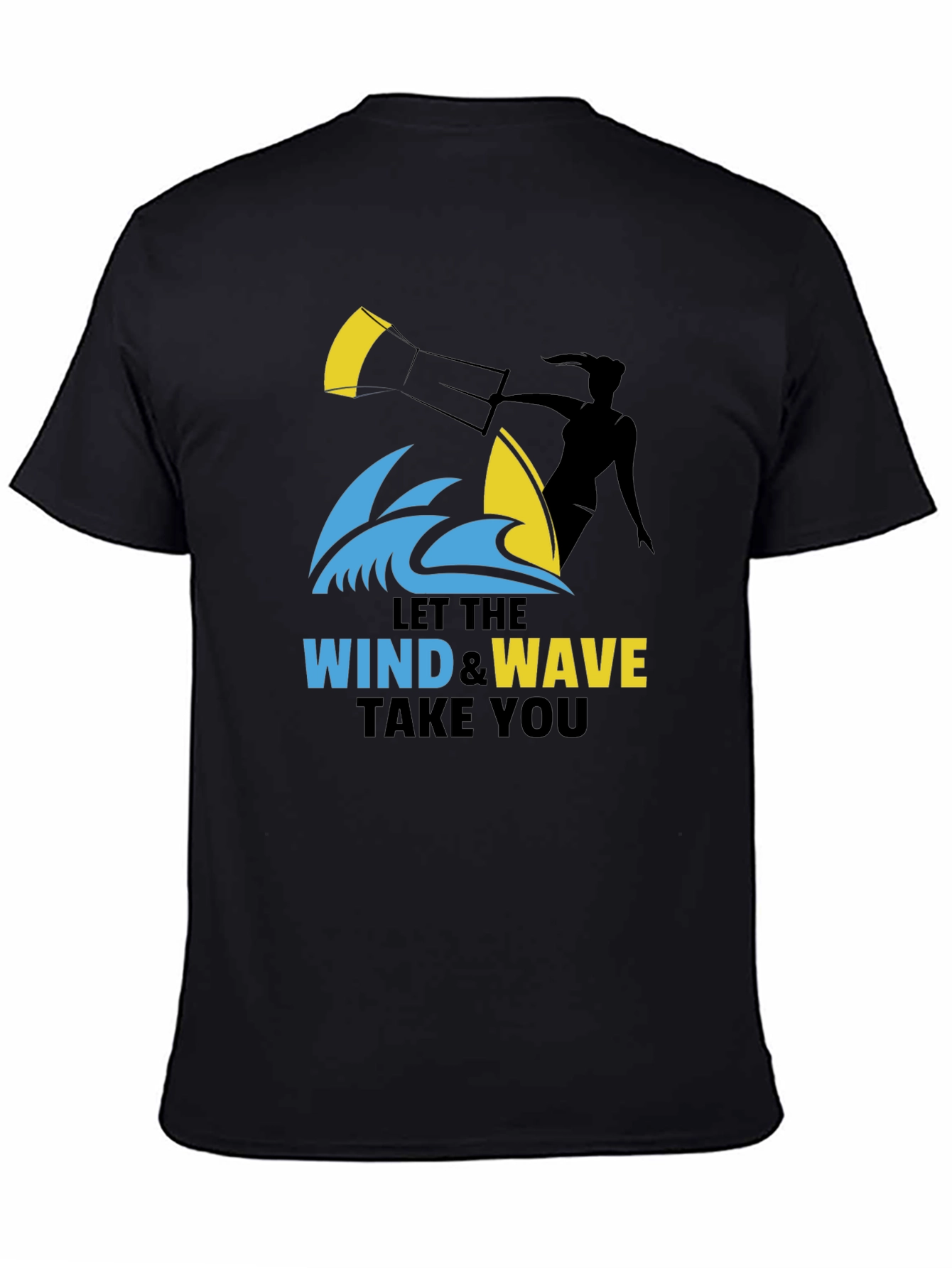 Wind & Wave Graphic T-Shirt: Kitesurfing Adventure Tee