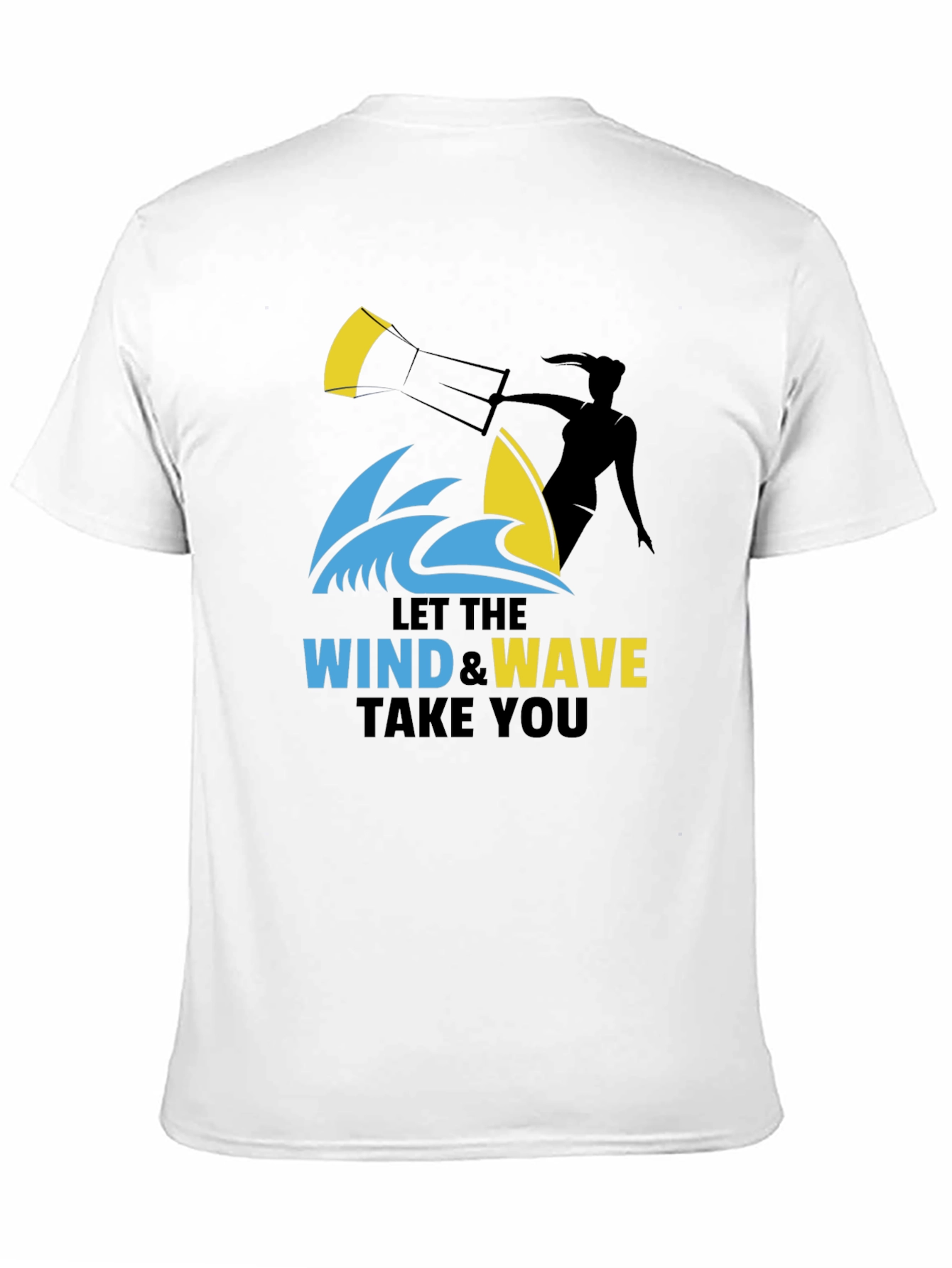Wind & Wave Graphic T-Shirt: Kitesurfing Adventure Tee