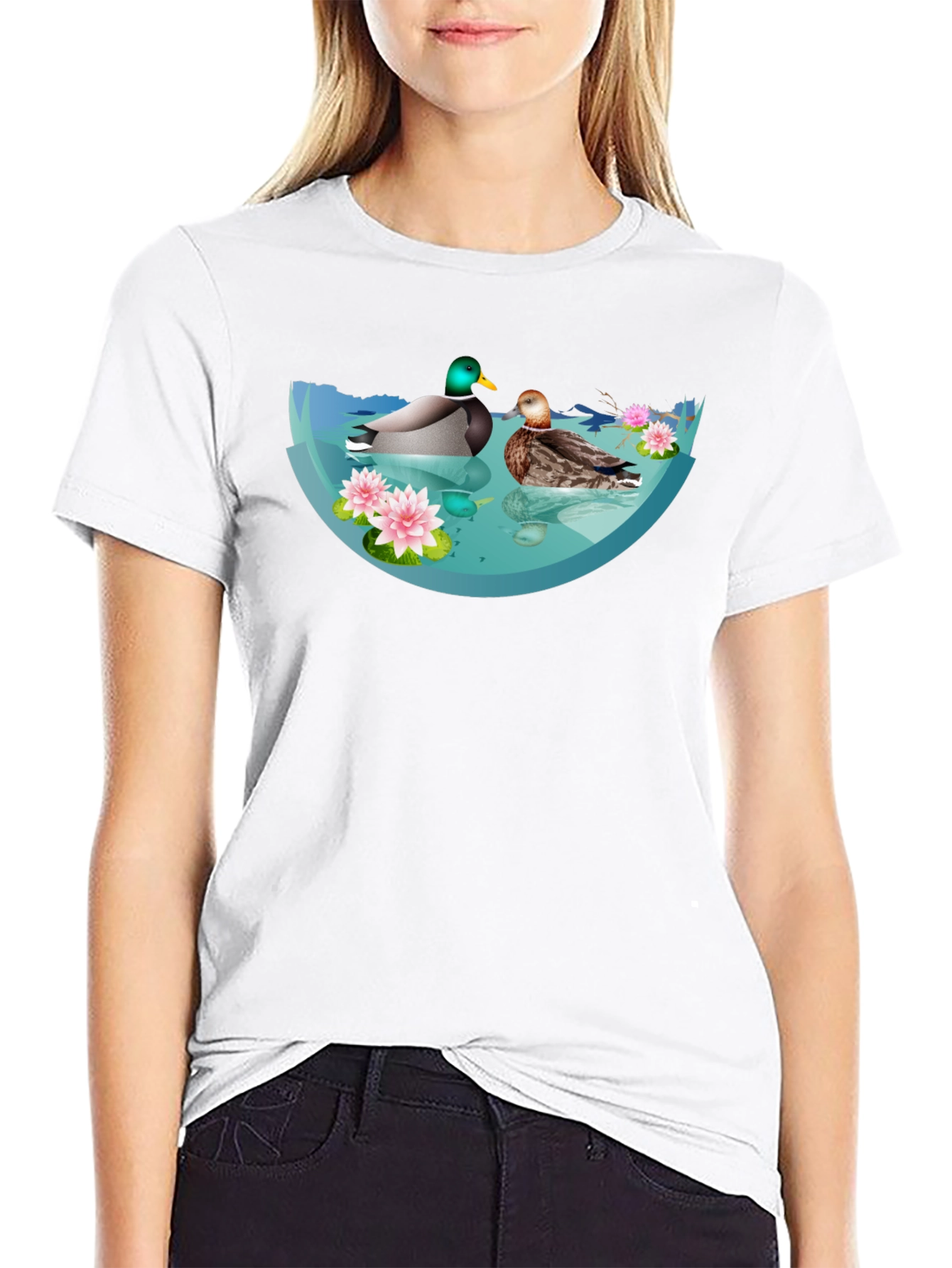 Duck Pond Graphic T-Shirt