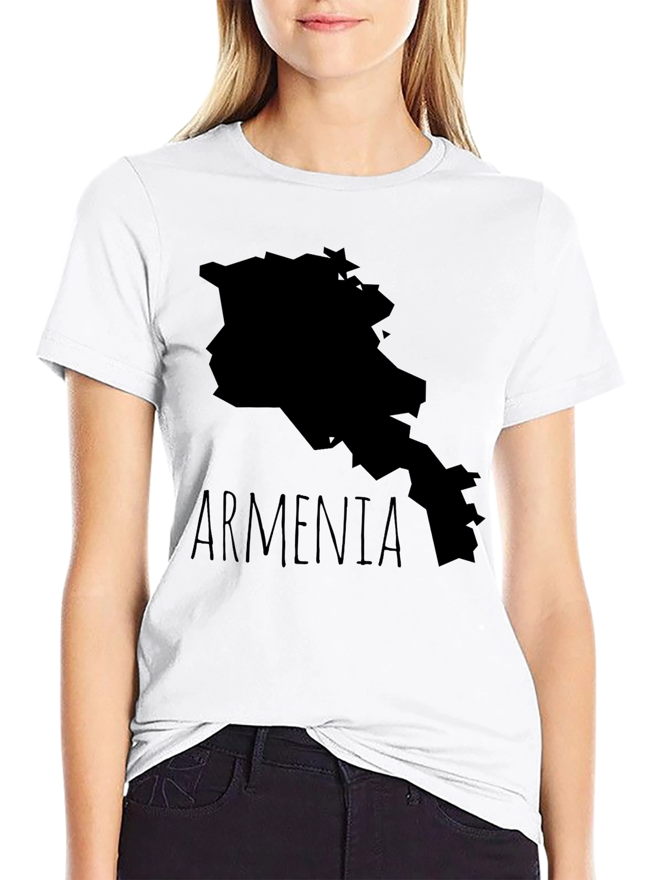 Armenia Map T-Shirt - Black Graphic Tee