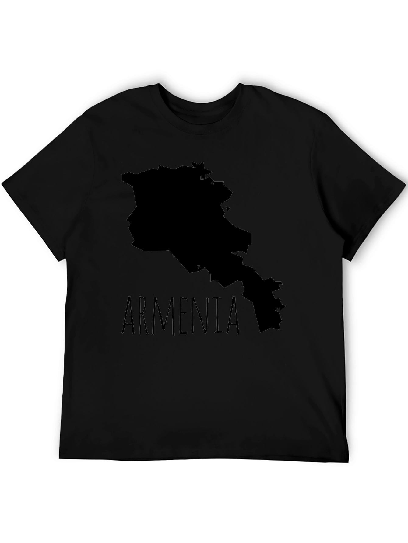 Armenia Map T-Shirt - Black Graphic Tee