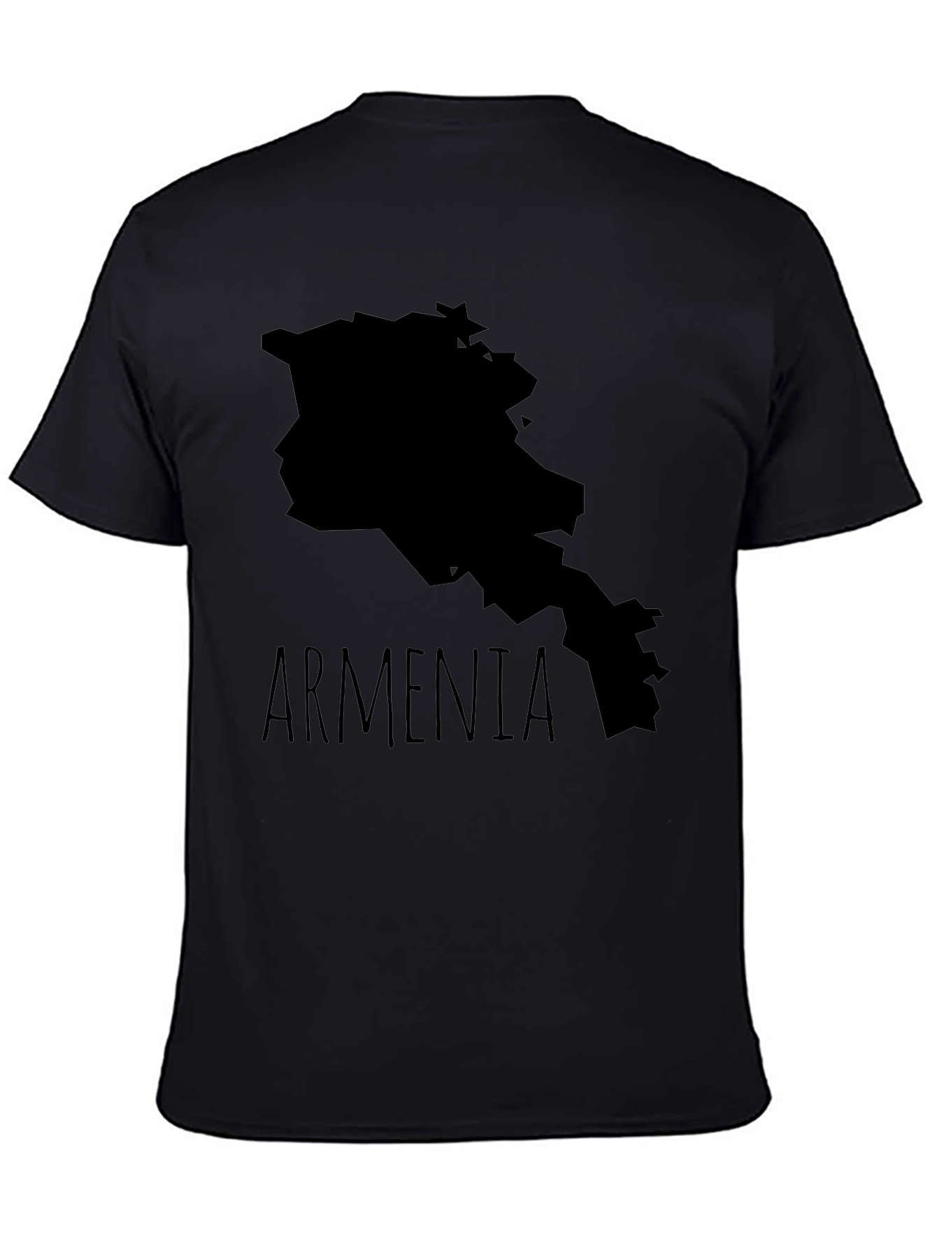 Armenia Map T-Shirt - Black Graphic Tee