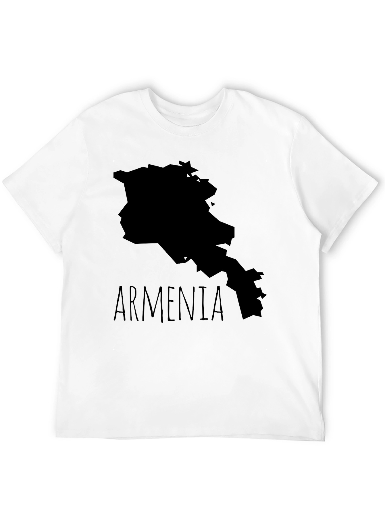 Armenia Map T-Shirt - Black Graphic Tee