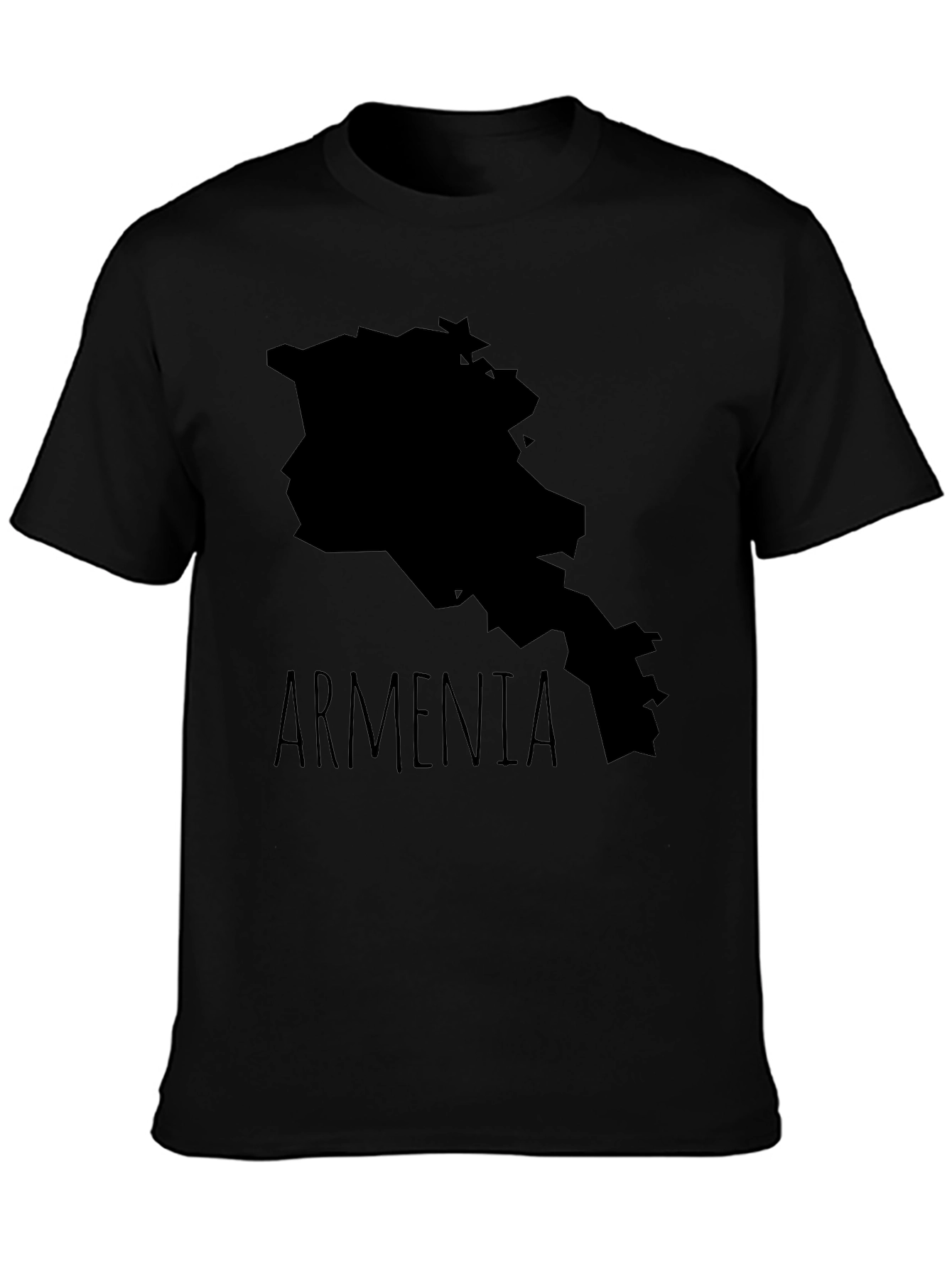 Armenia Map T-Shirt - Black Graphic Tee