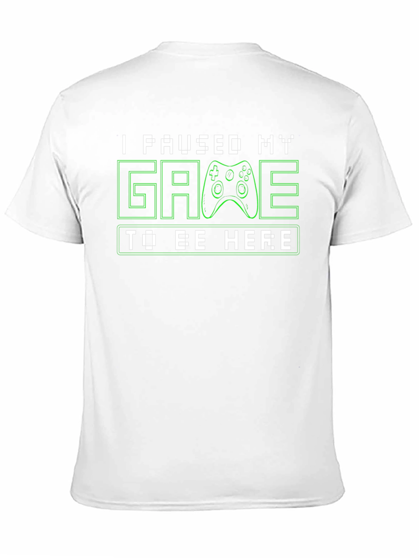 I Paused My Game to Be Here Black T-Shirt