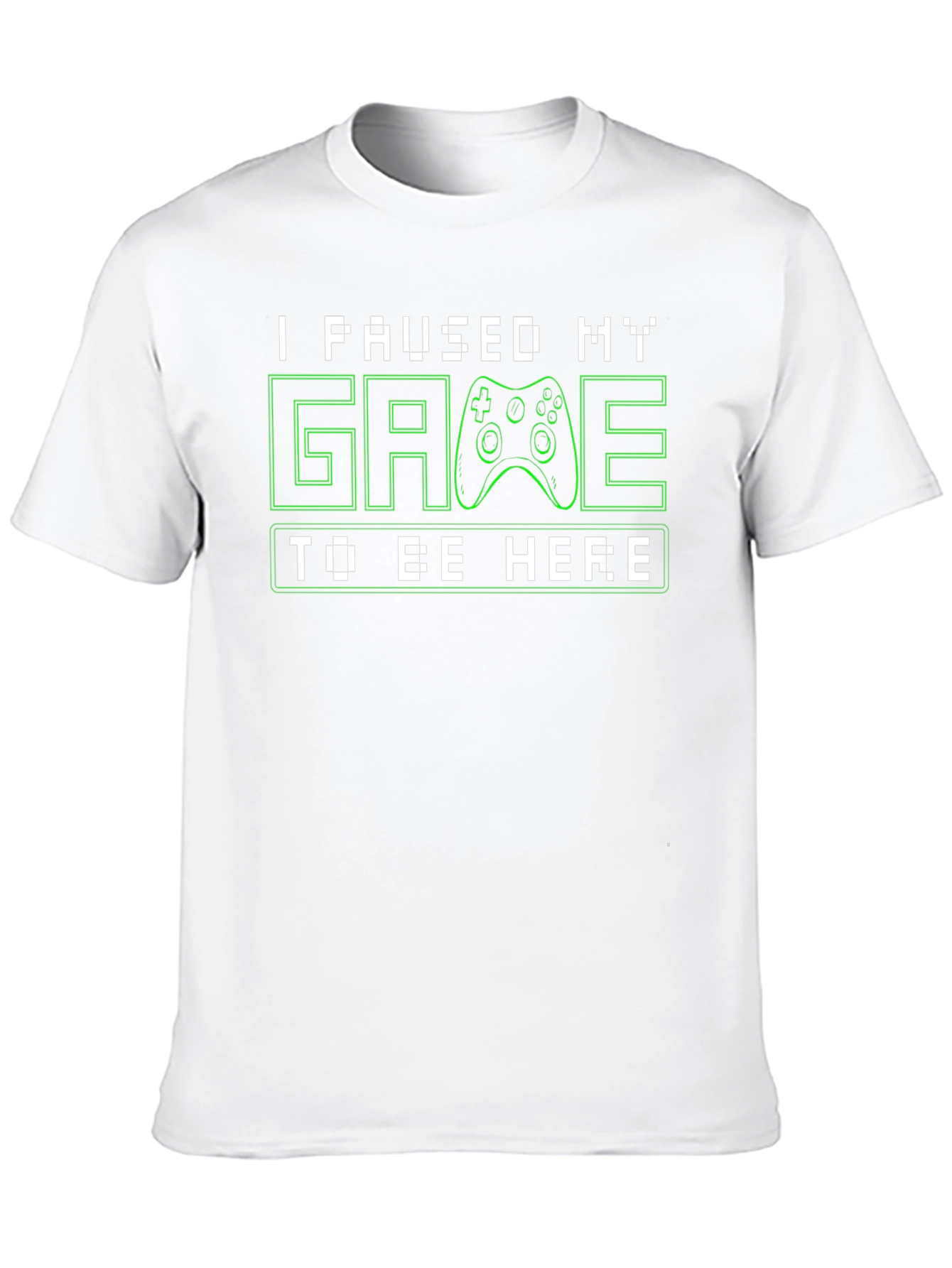 I Paused My Game to Be Here Black T-Shirt