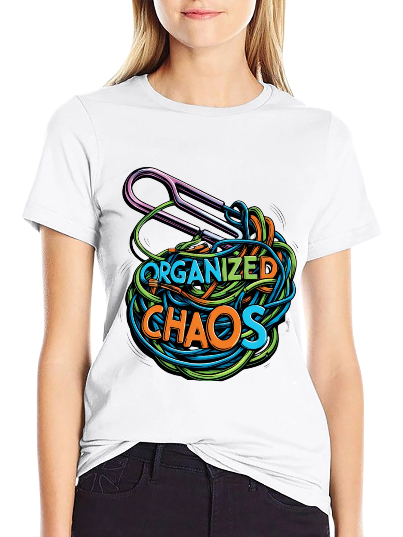 Organized Chaos Graphic Tee - Quirky Mens T-Shirt