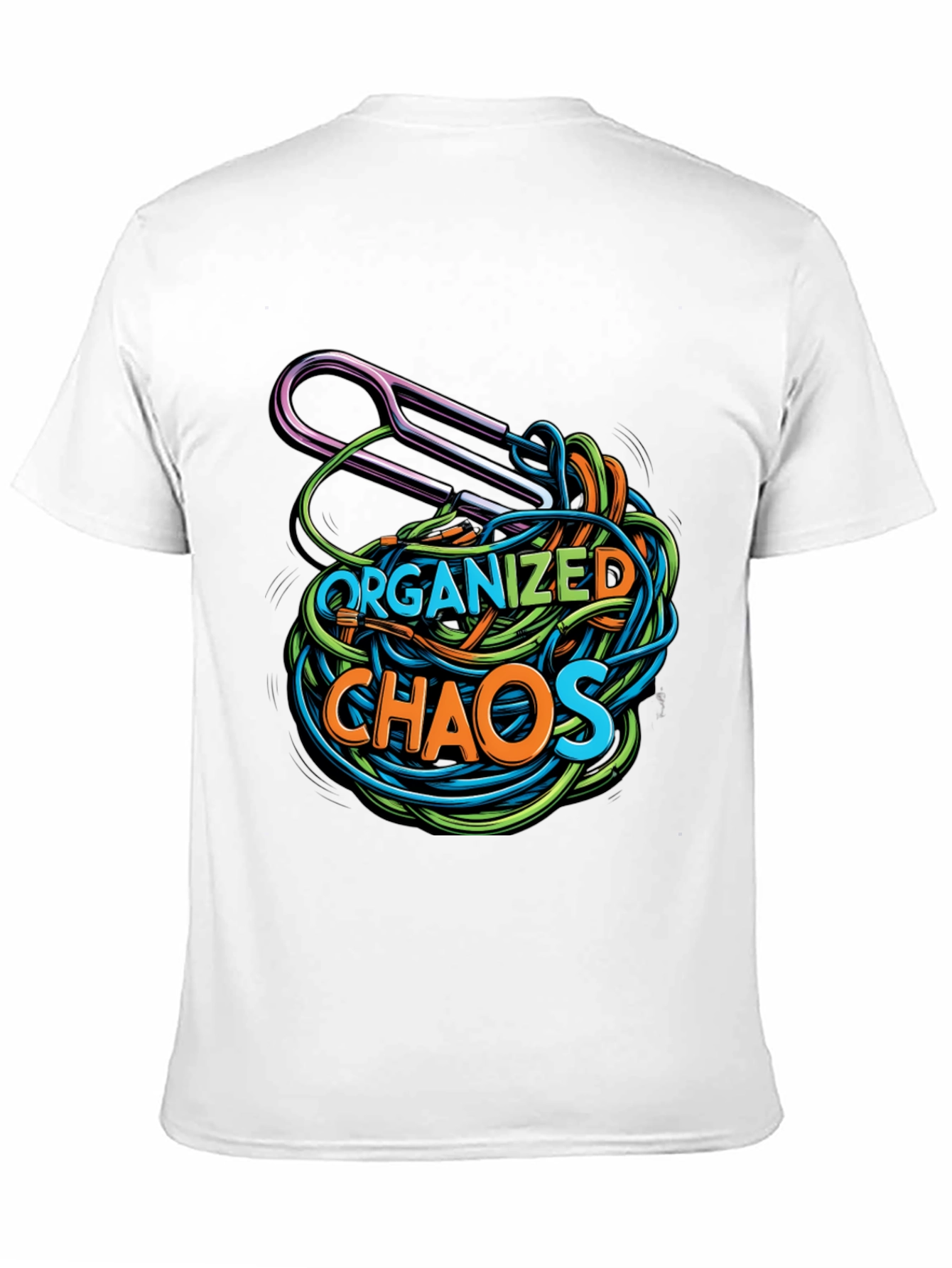 Organized Chaos Graphic Tee - Quirky Mens T-Shirt