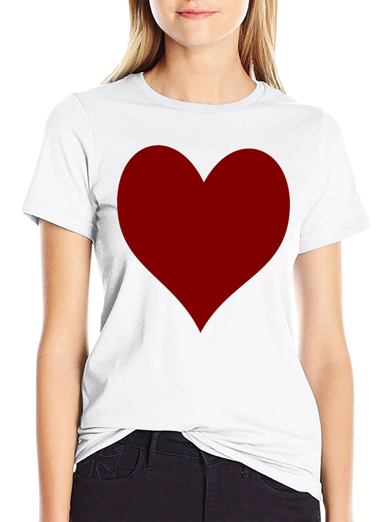 Heart Graphic Tee - Classic Black