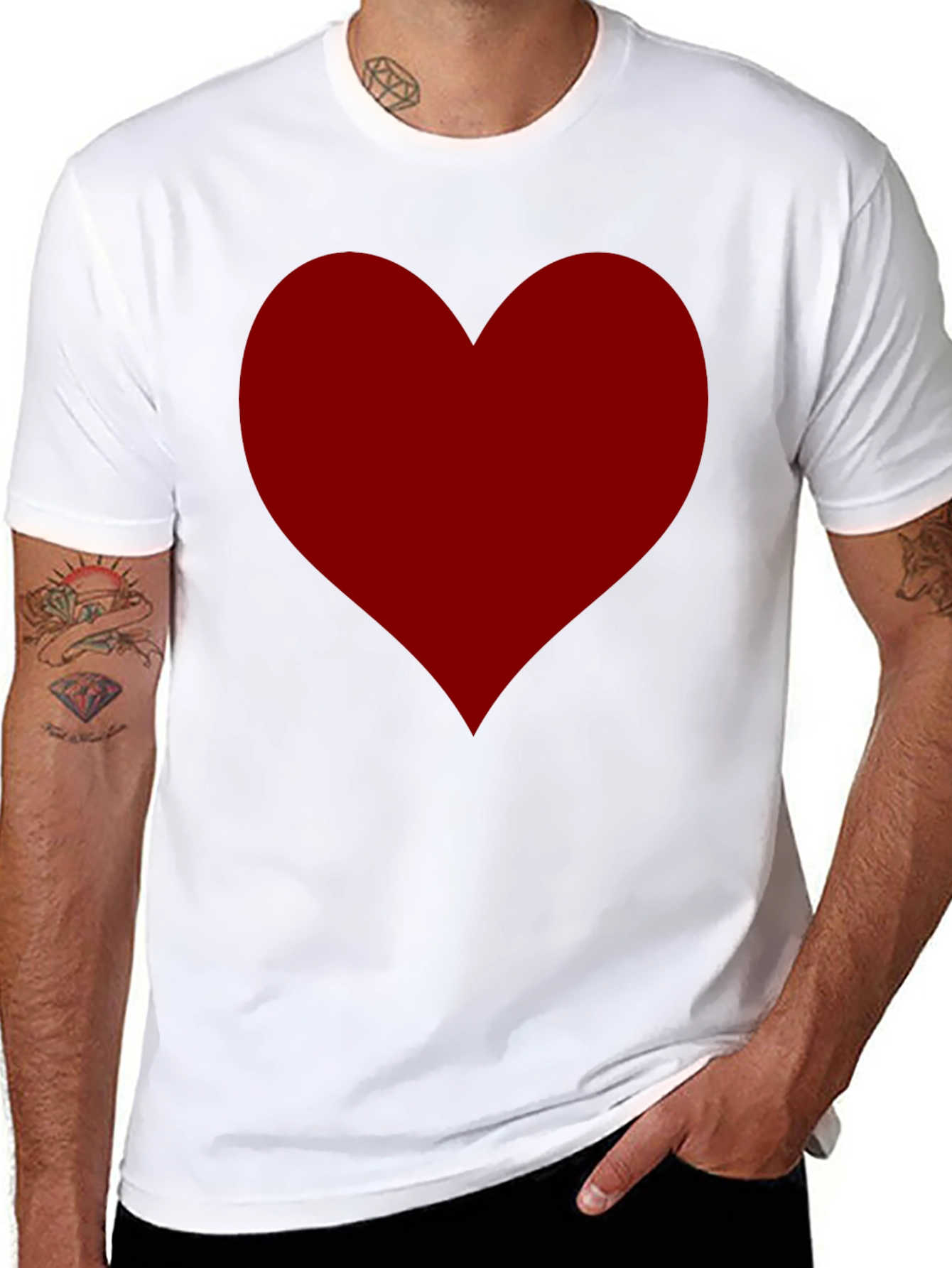 Heart Graphic Tee - Classic Black