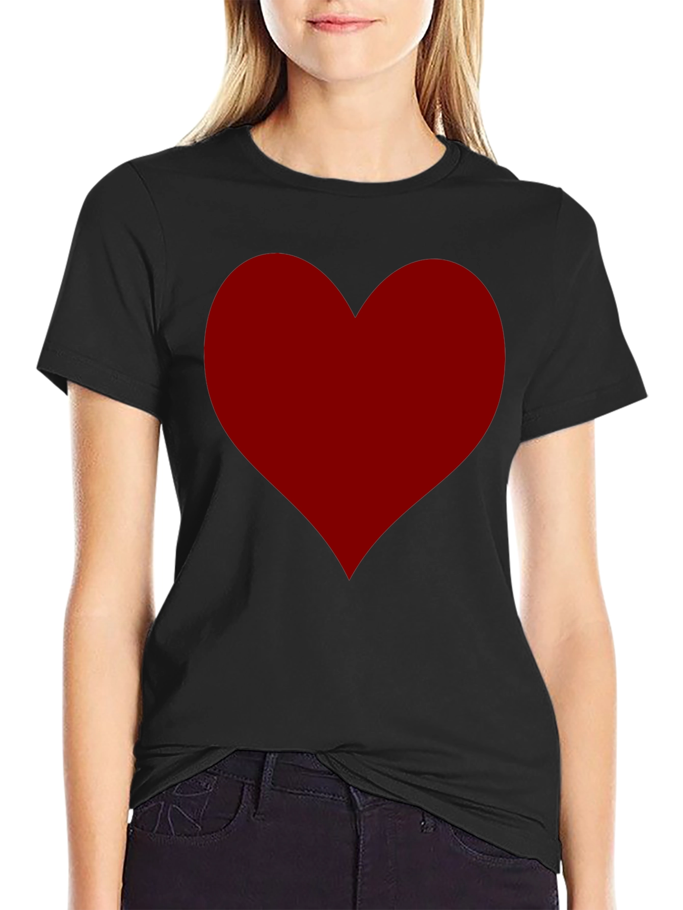 Heart Graphic Tee - Classic Black