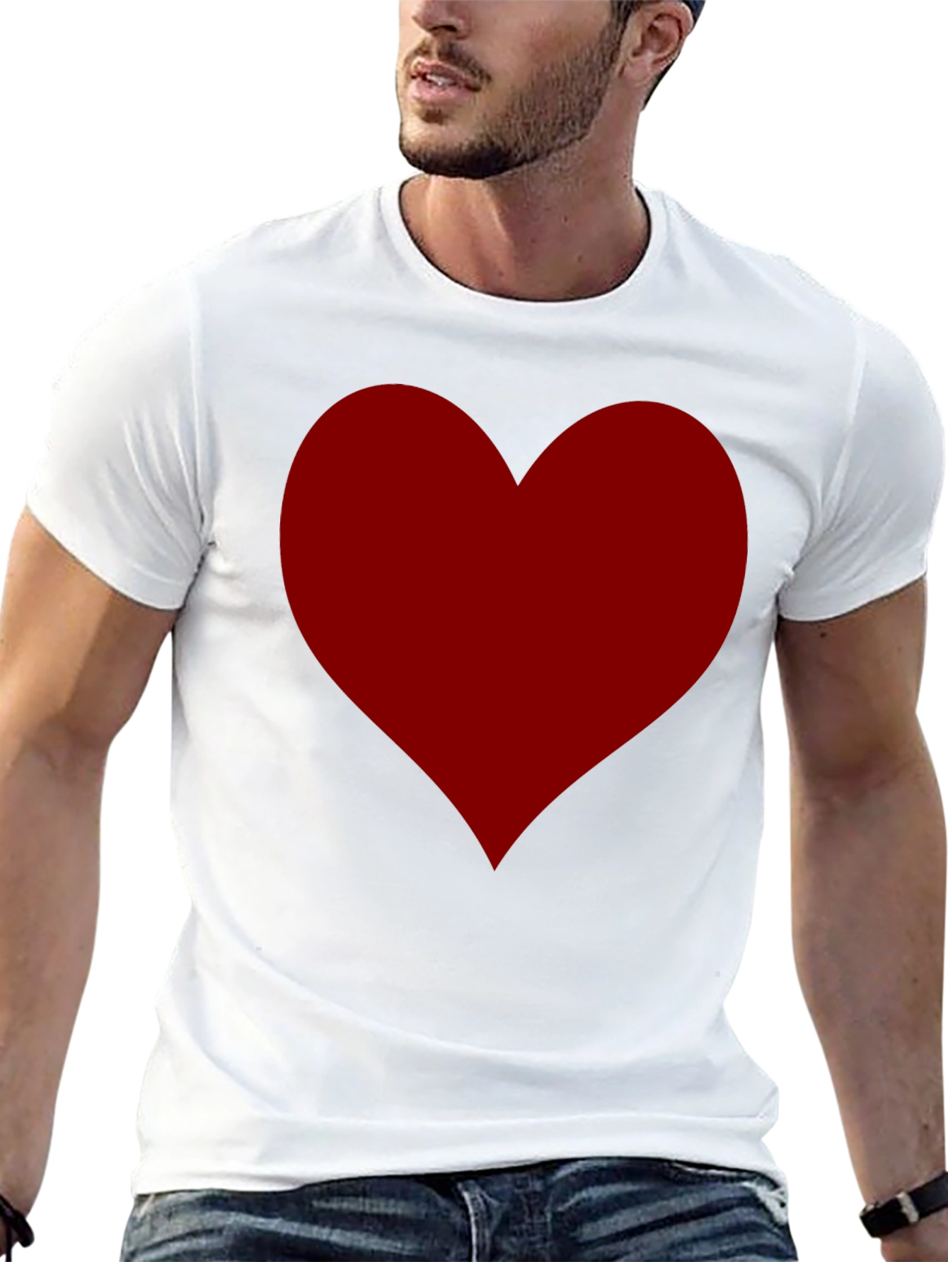 Heart Graphic Tee - Classic Black