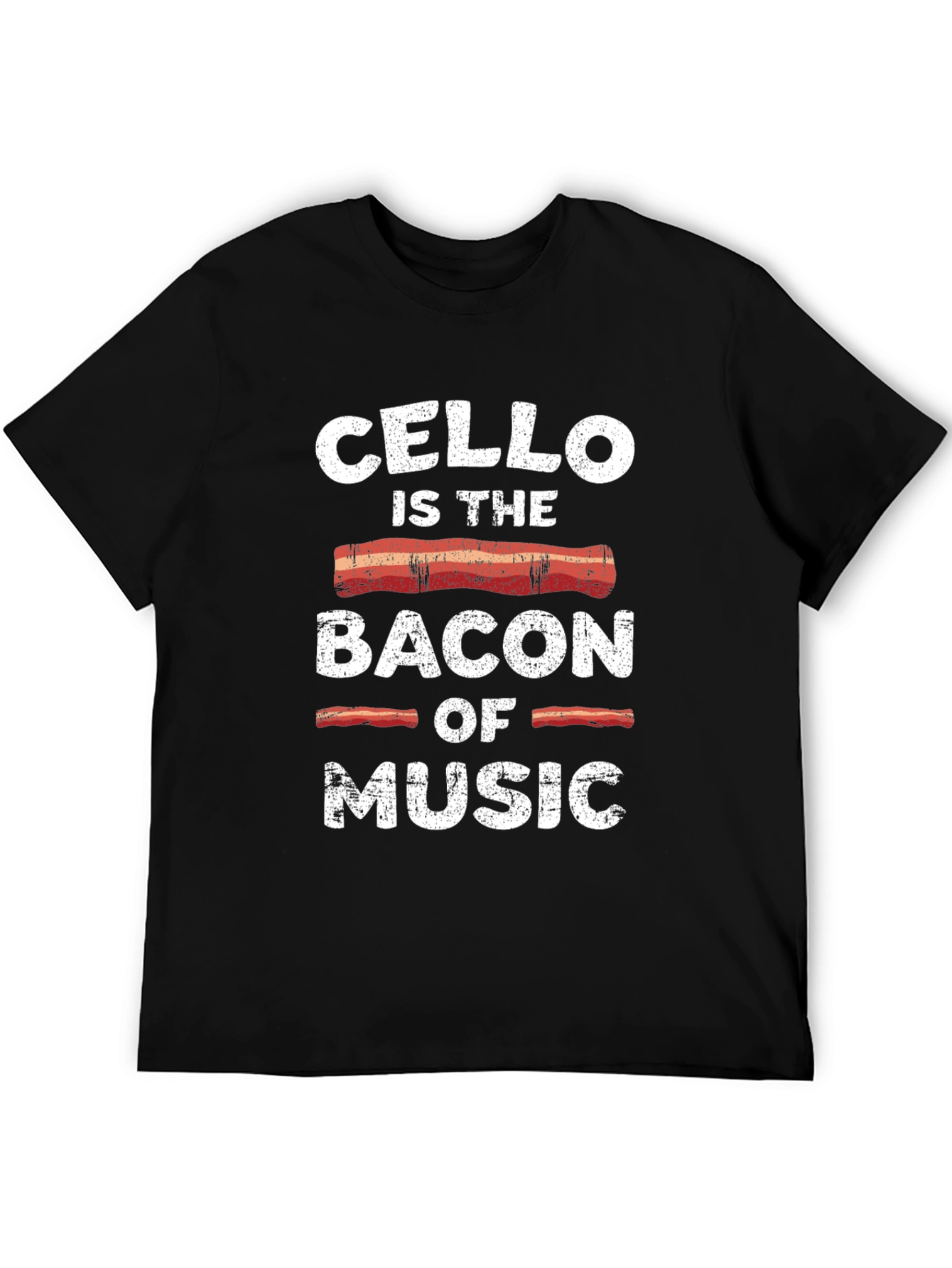 Cello Bacon Music T-Shirt Funny Musician Tee