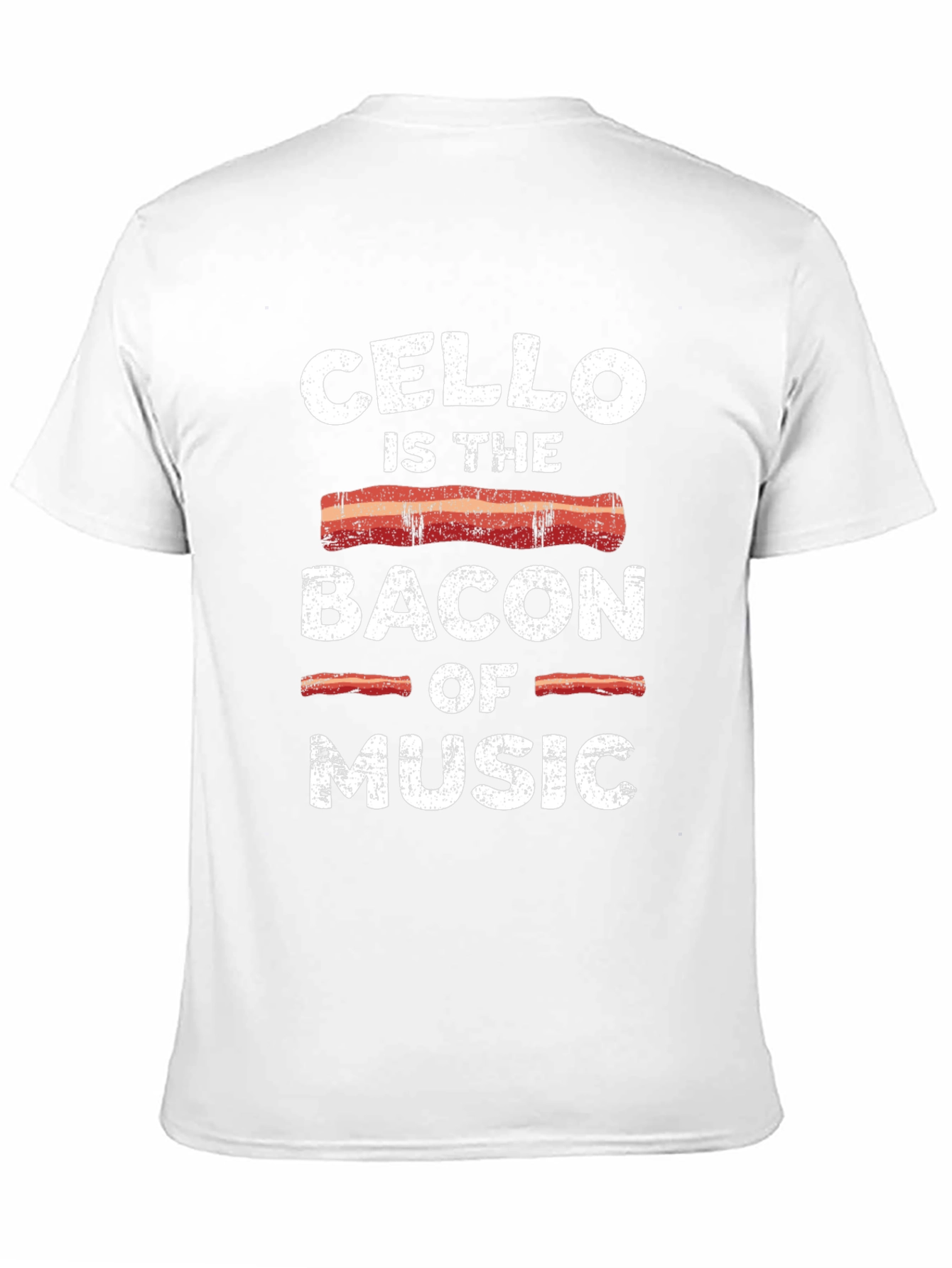 Cello Bacon Music T-Shirt Funny Musician Tee