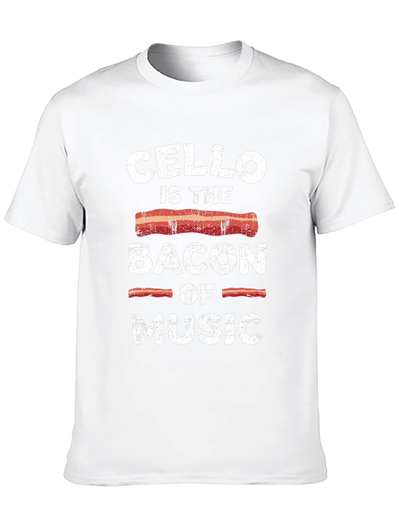 Cello Bacon Music T-Shirt Funny Musician Tee
