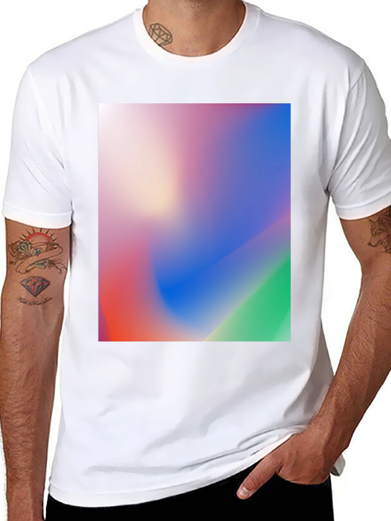 Gradient Graphic T-Shirt - Soft and Stylish