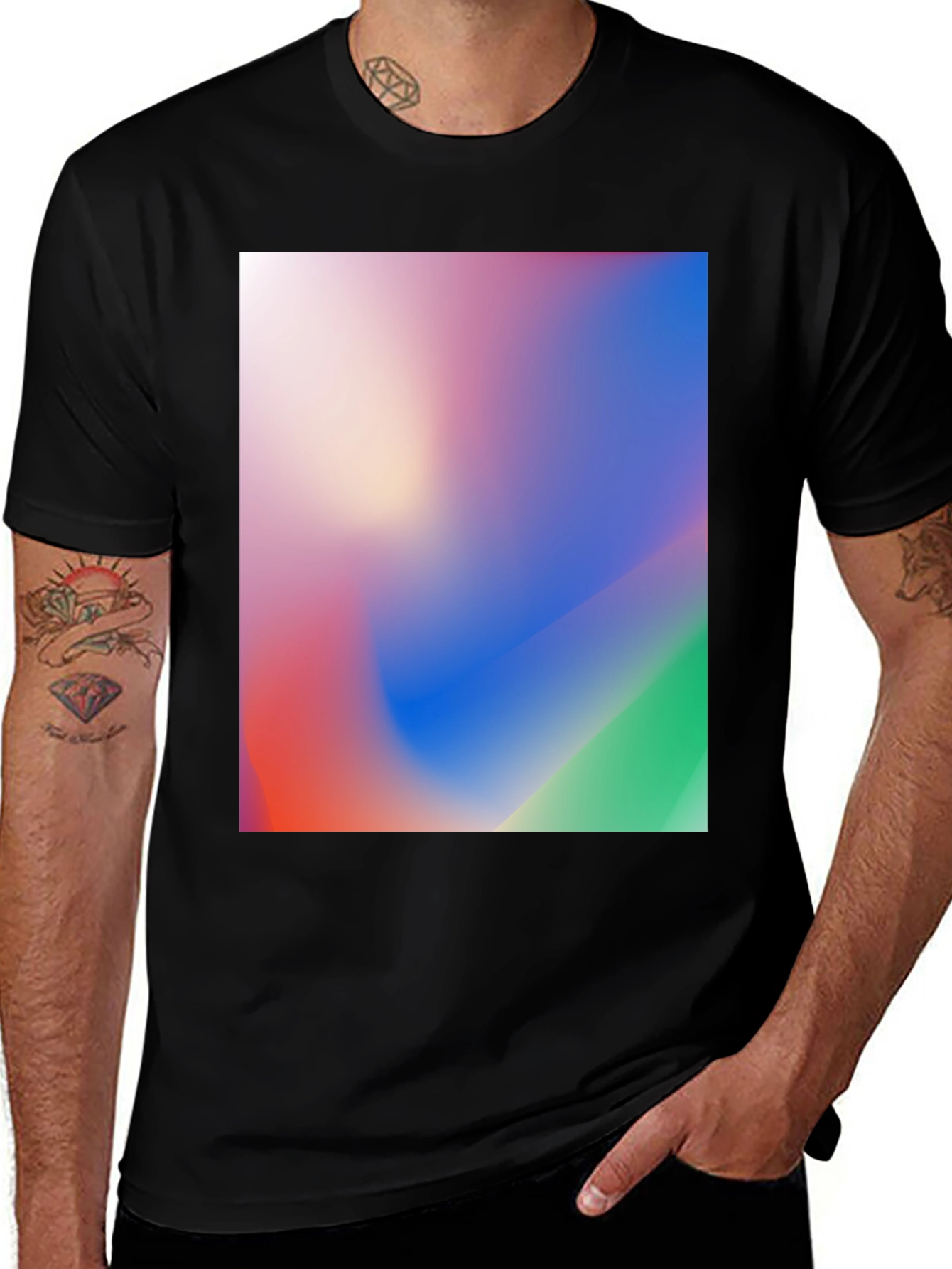 Gradient Graphic T-Shirt - Soft and Stylish