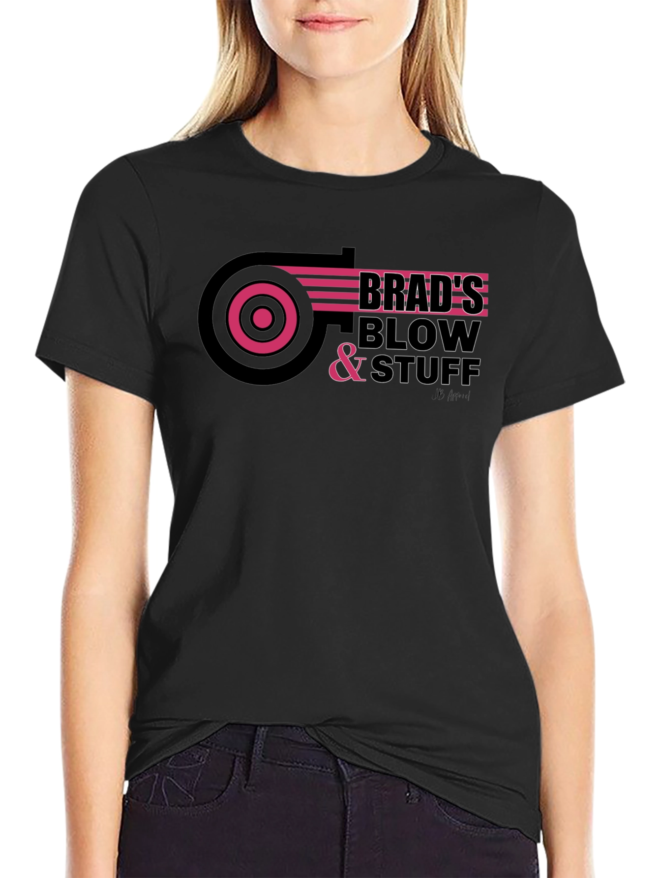 Brads Blow & Stuff Black T-Shirt