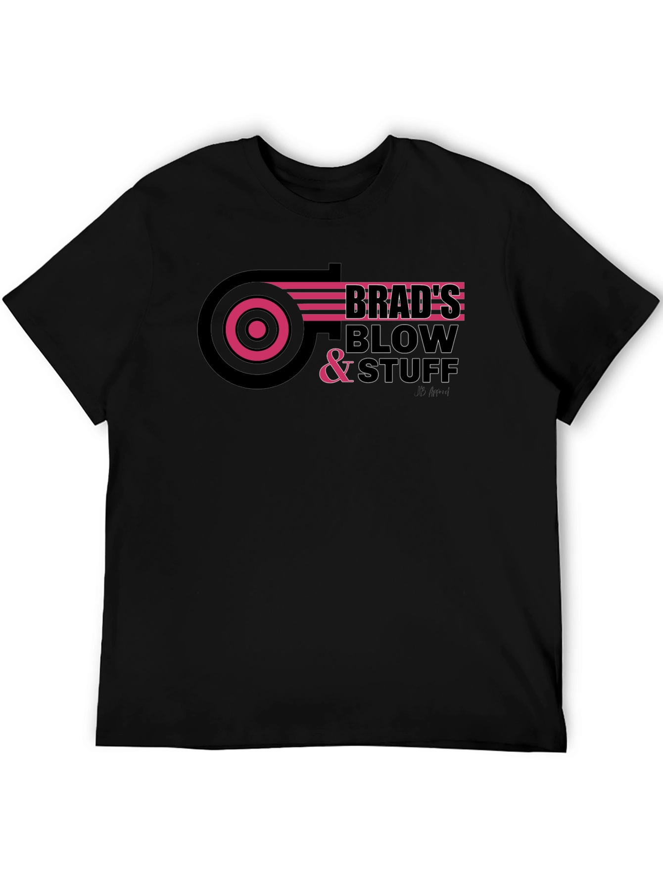 Brads Blow & Stuff Black T-Shirt