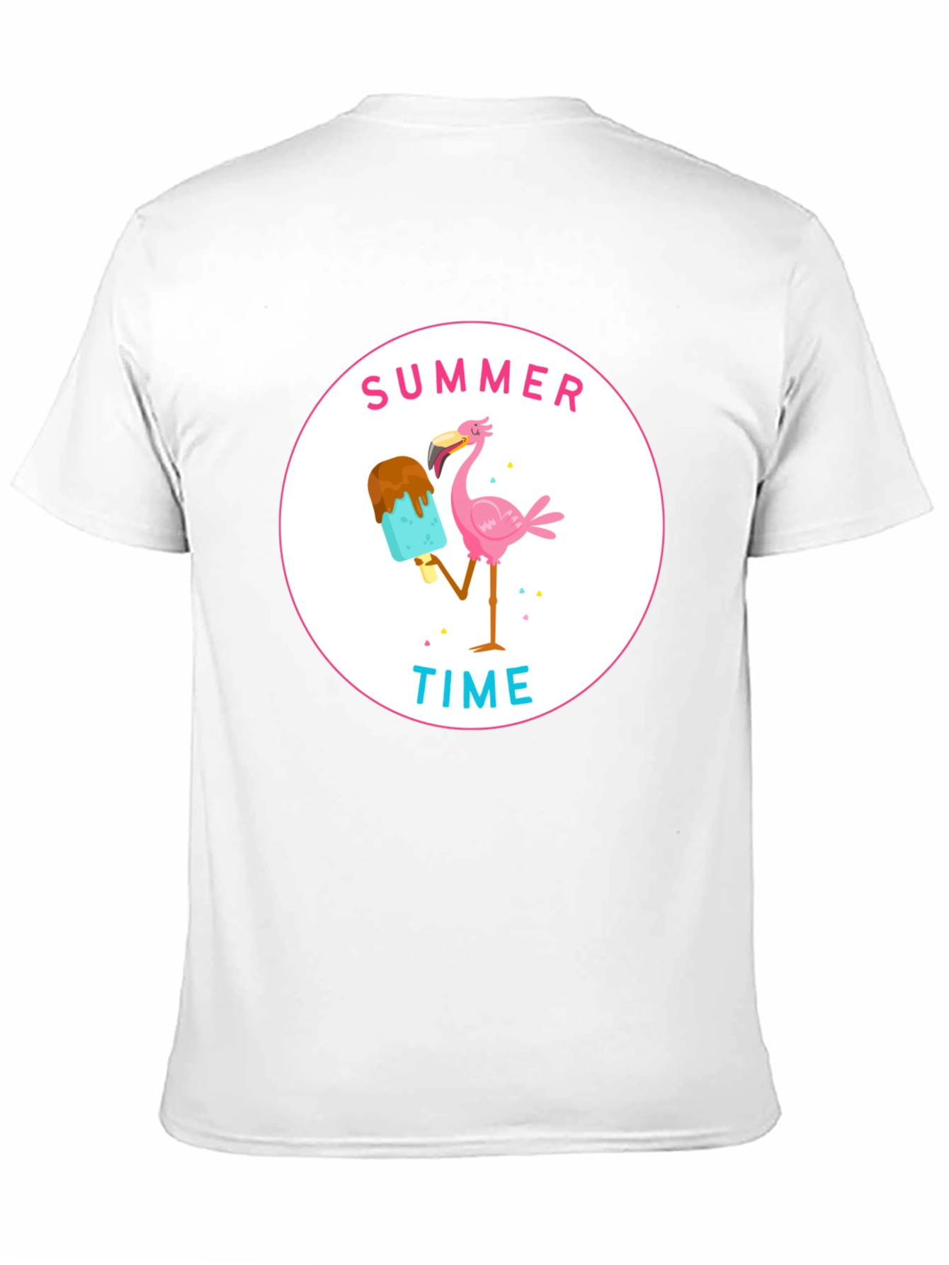 Summer Time Flamingo Graphic T-Shirt