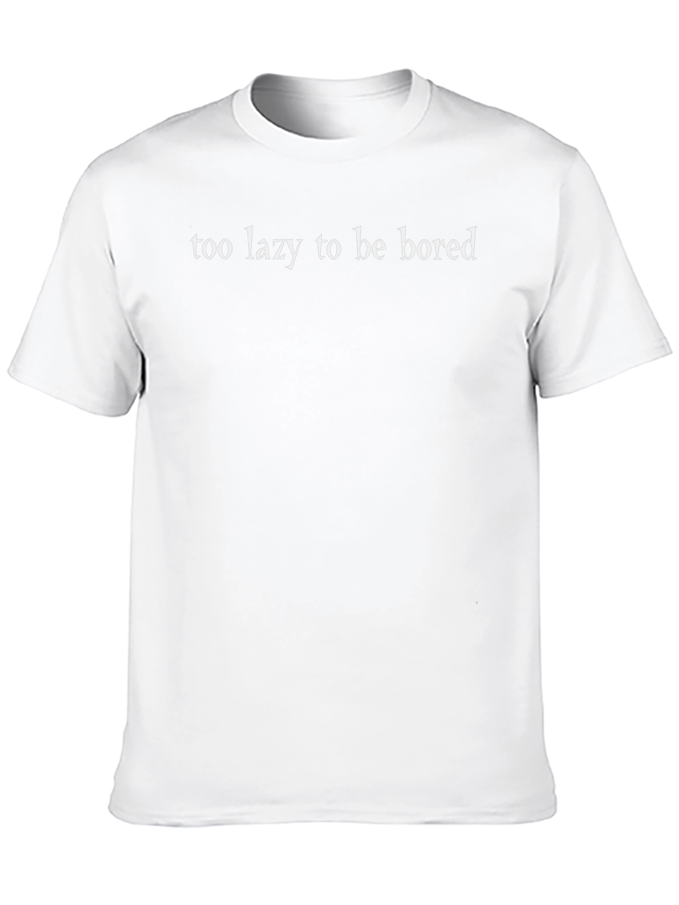 Too Lazy To Be Bored Graphic Tee
