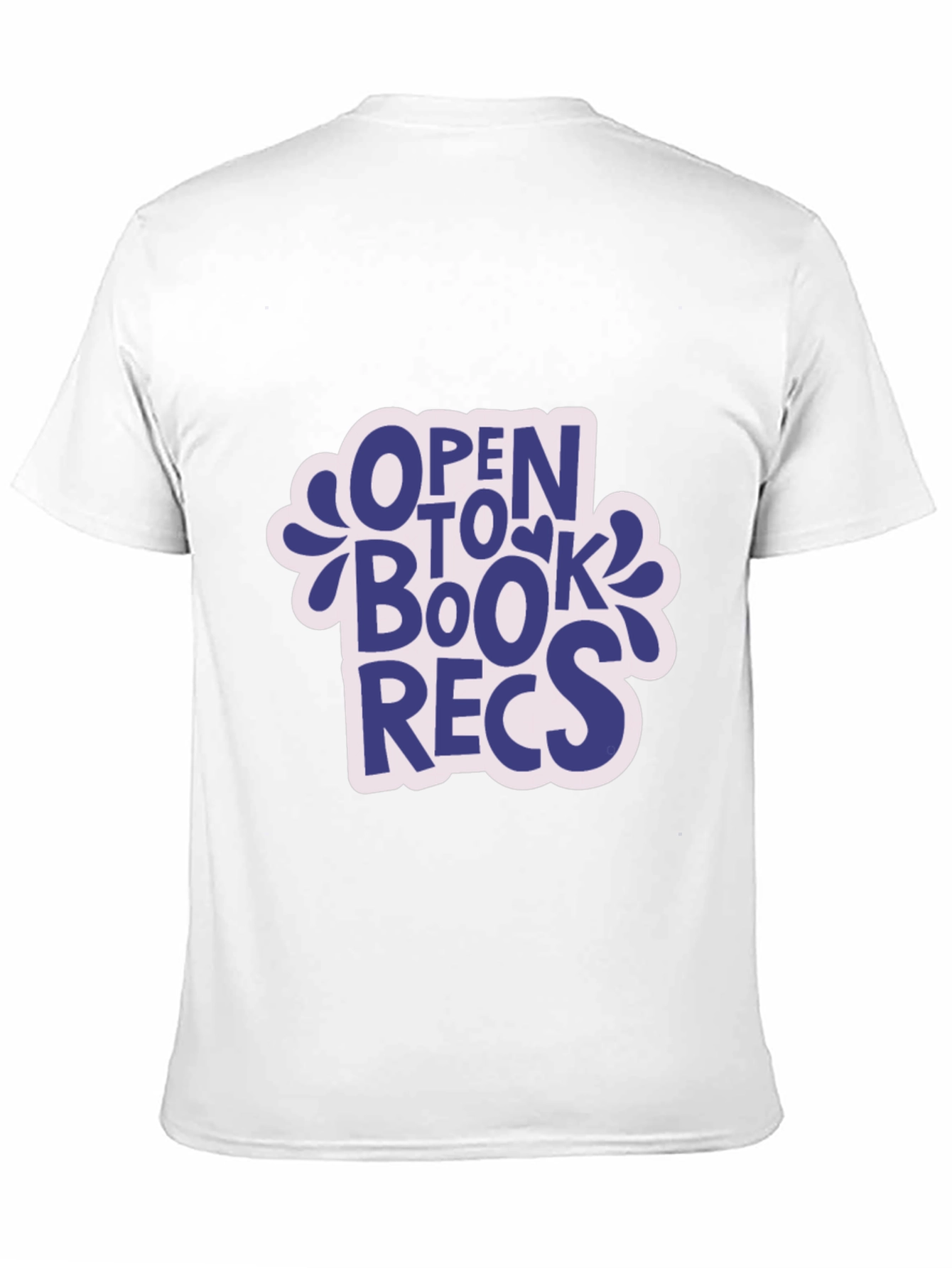 Open to Book Recs Black T-Shirt