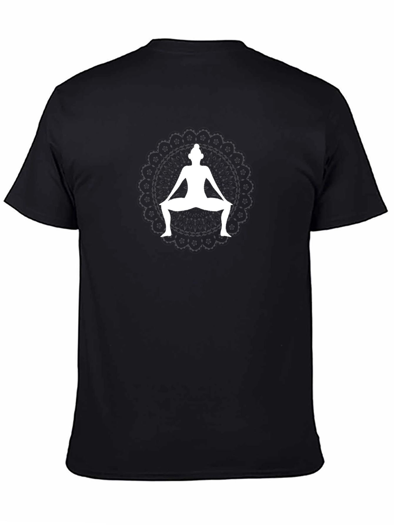 Yoga Pose Graphic Black Tee