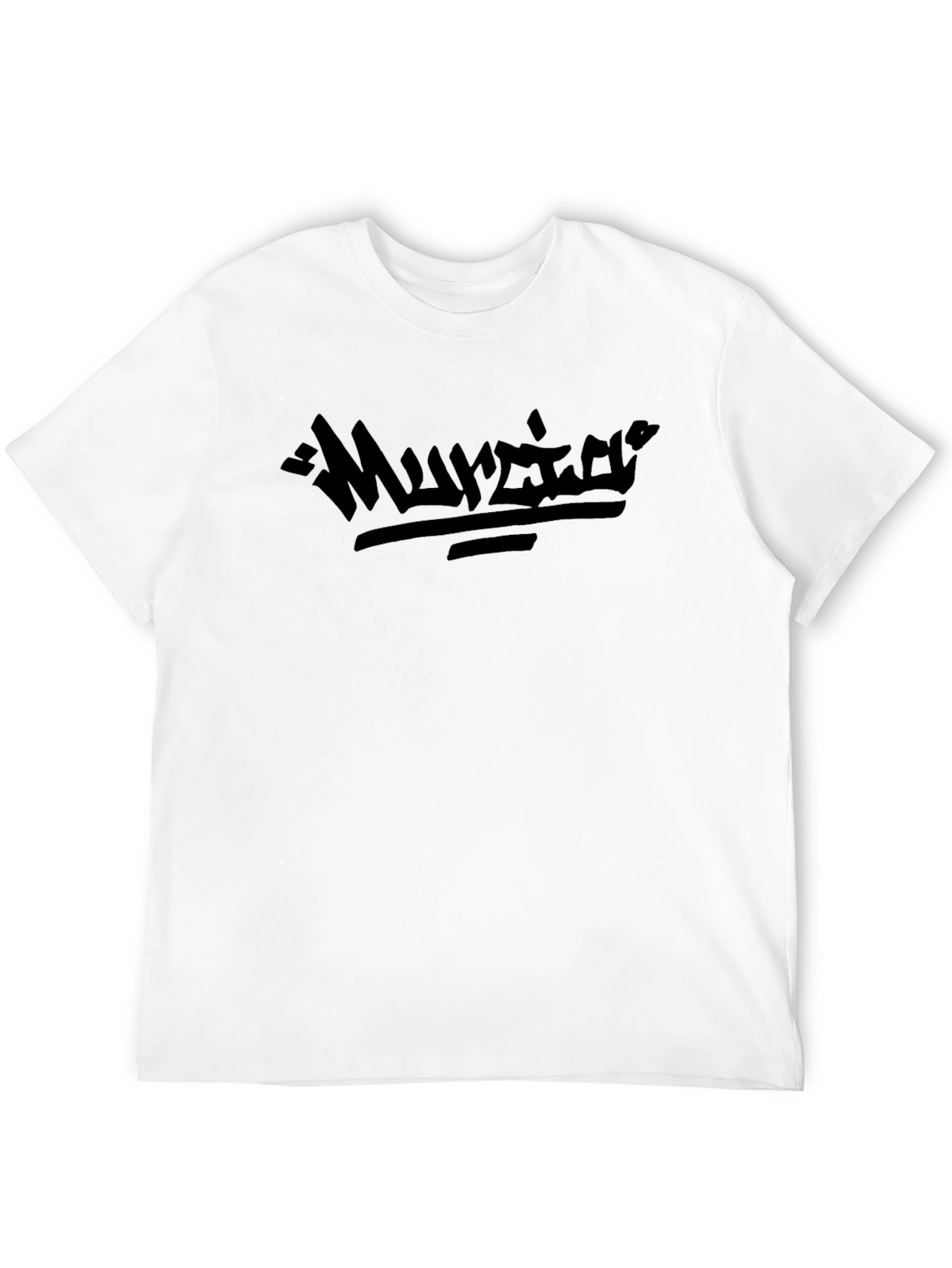 Mens Black Graphic T-Shirt - Edgy Design