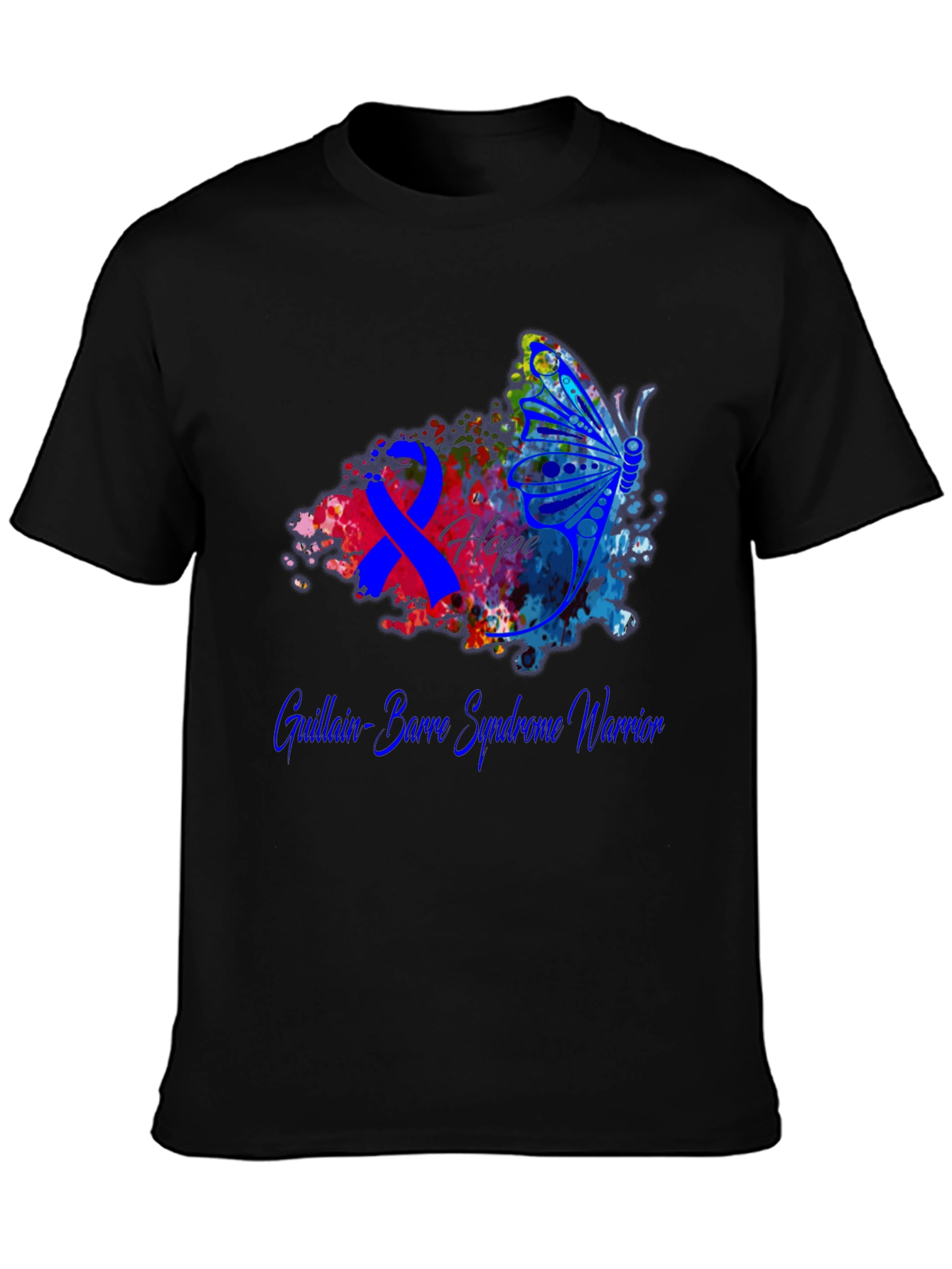 Guillain-Barre Syndrome Warrior T-Shirt Butterfly Hope