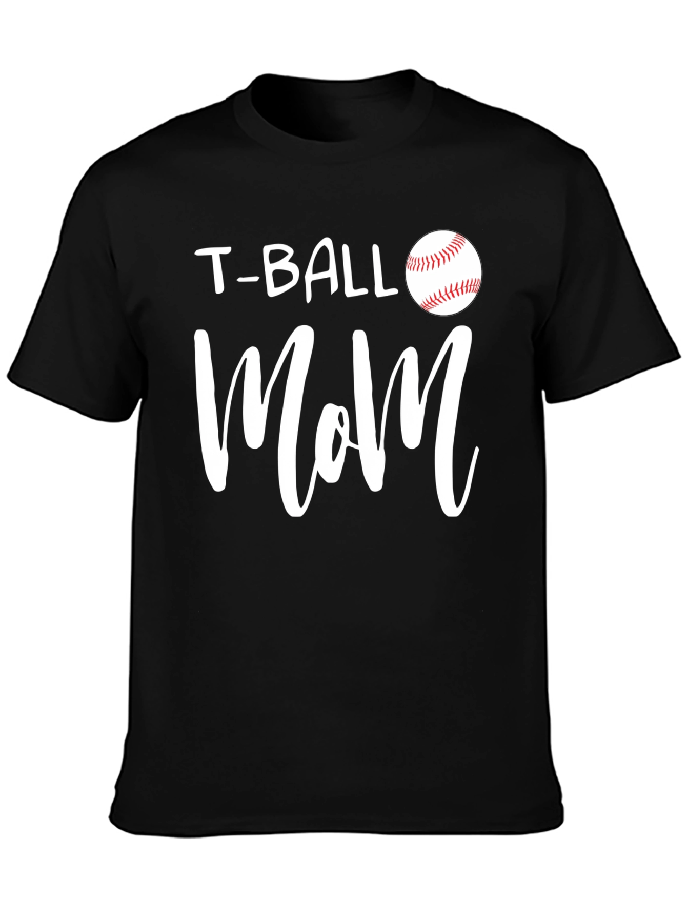 T-Ball Mom Graphic Tee - Baseball Lover Shirt