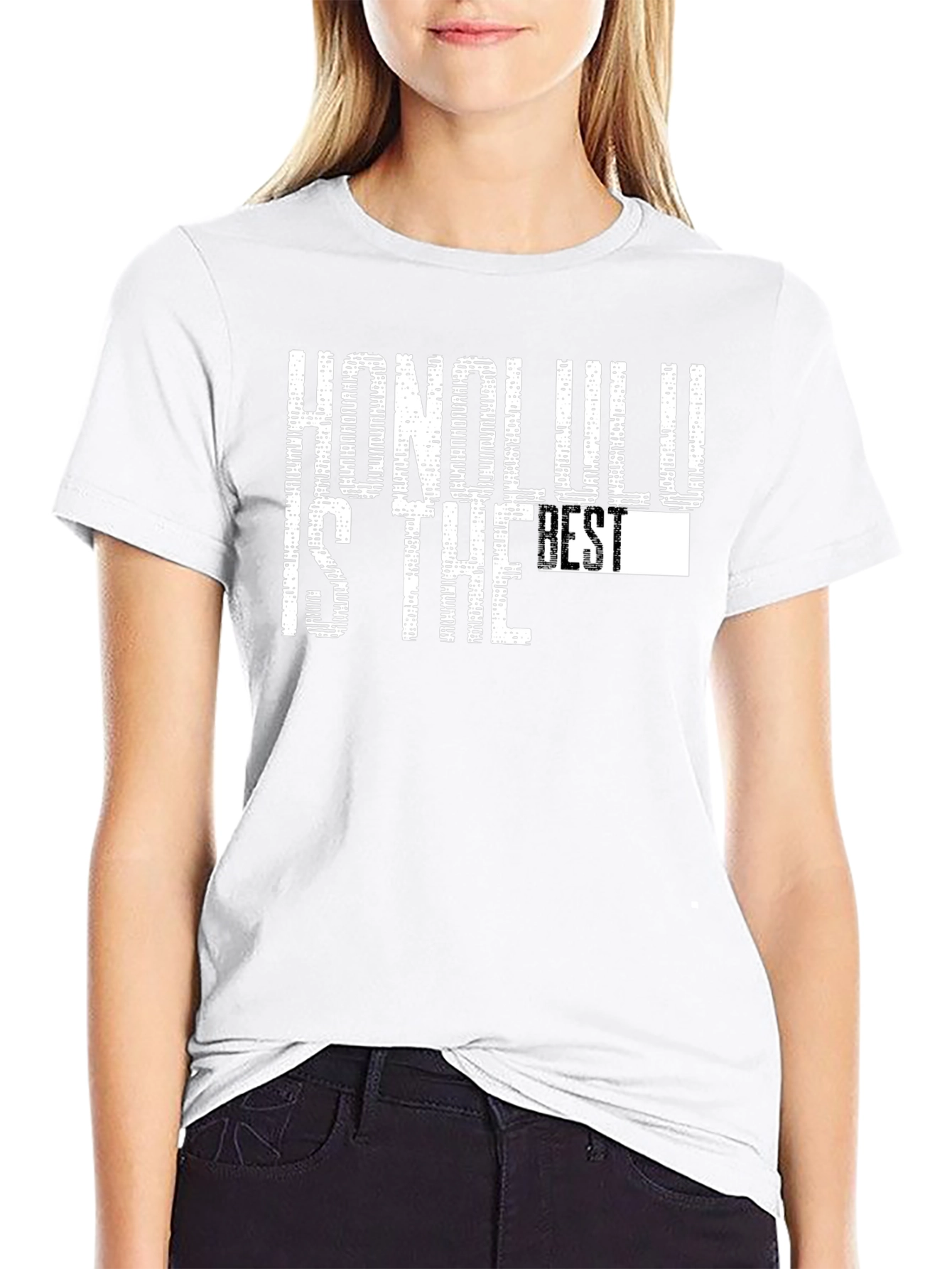 Honolulu is the Best Black Graphic T-Shirt