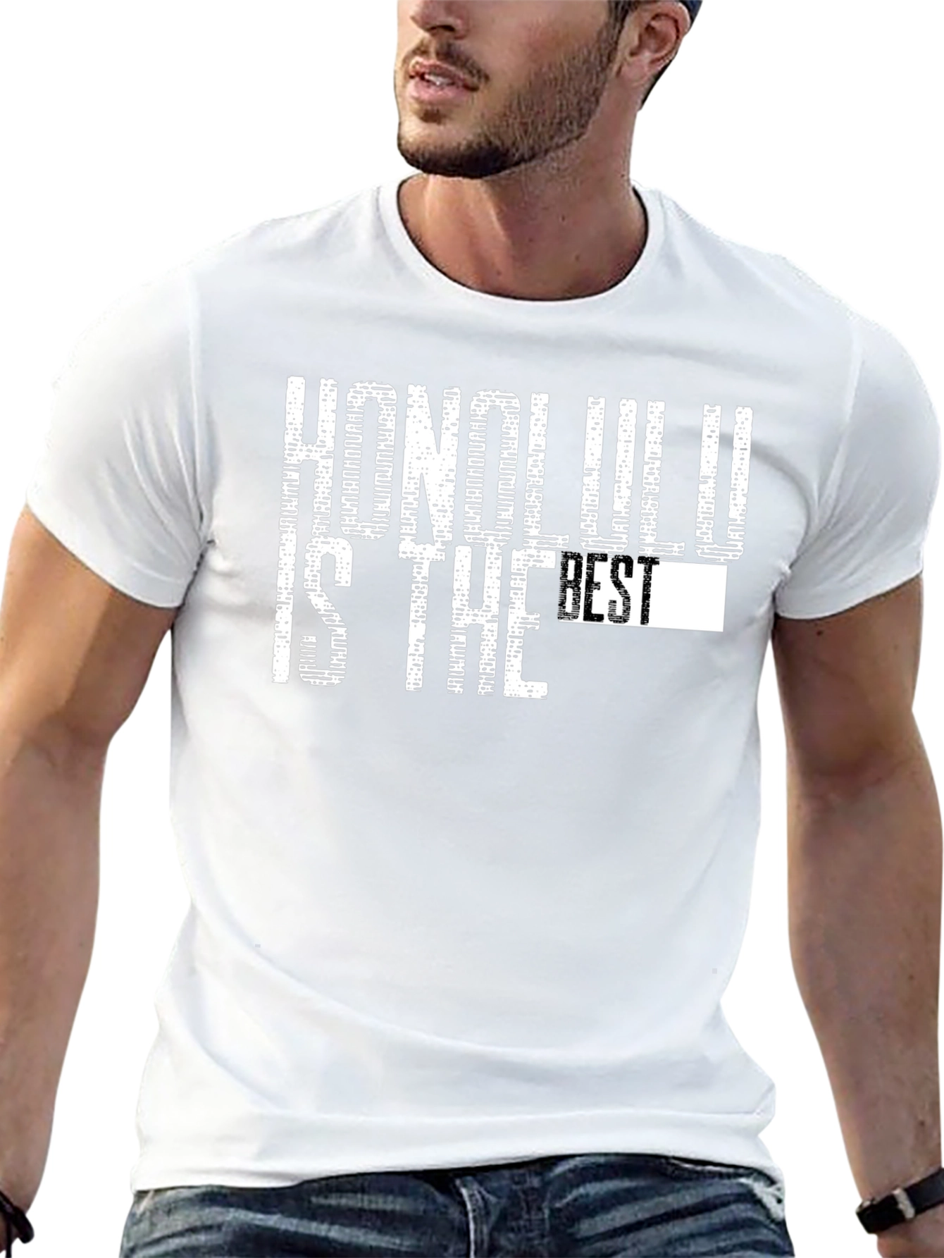 Honolulu is the Best Black Graphic T-Shirt