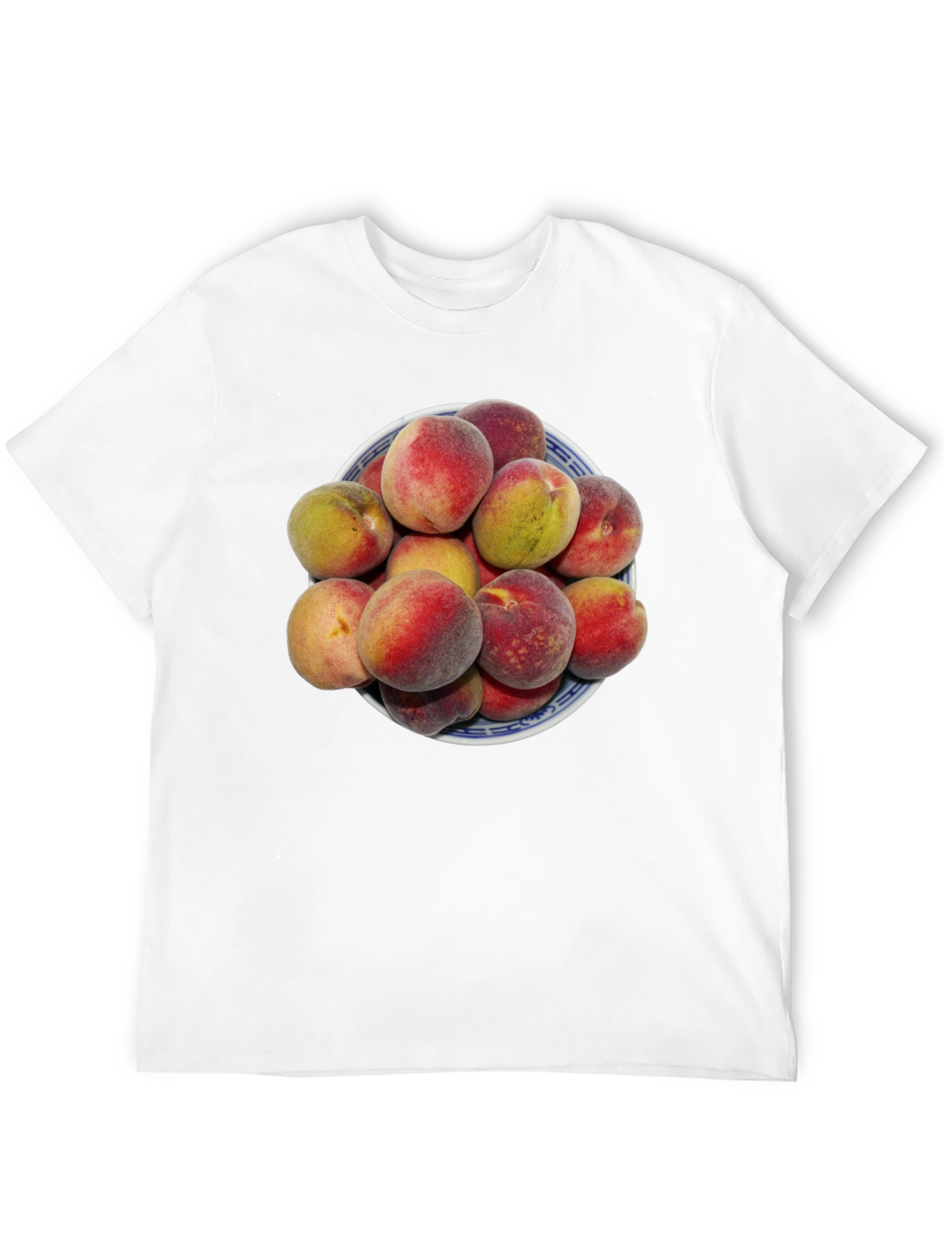 Peach Bowl Graphic Tee - Soft Cotton Blend