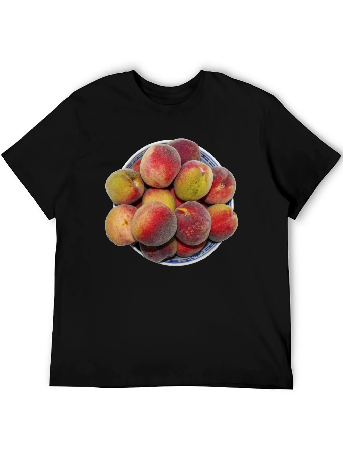 Peach Bowl Graphic Tee - Soft Cotton Blend