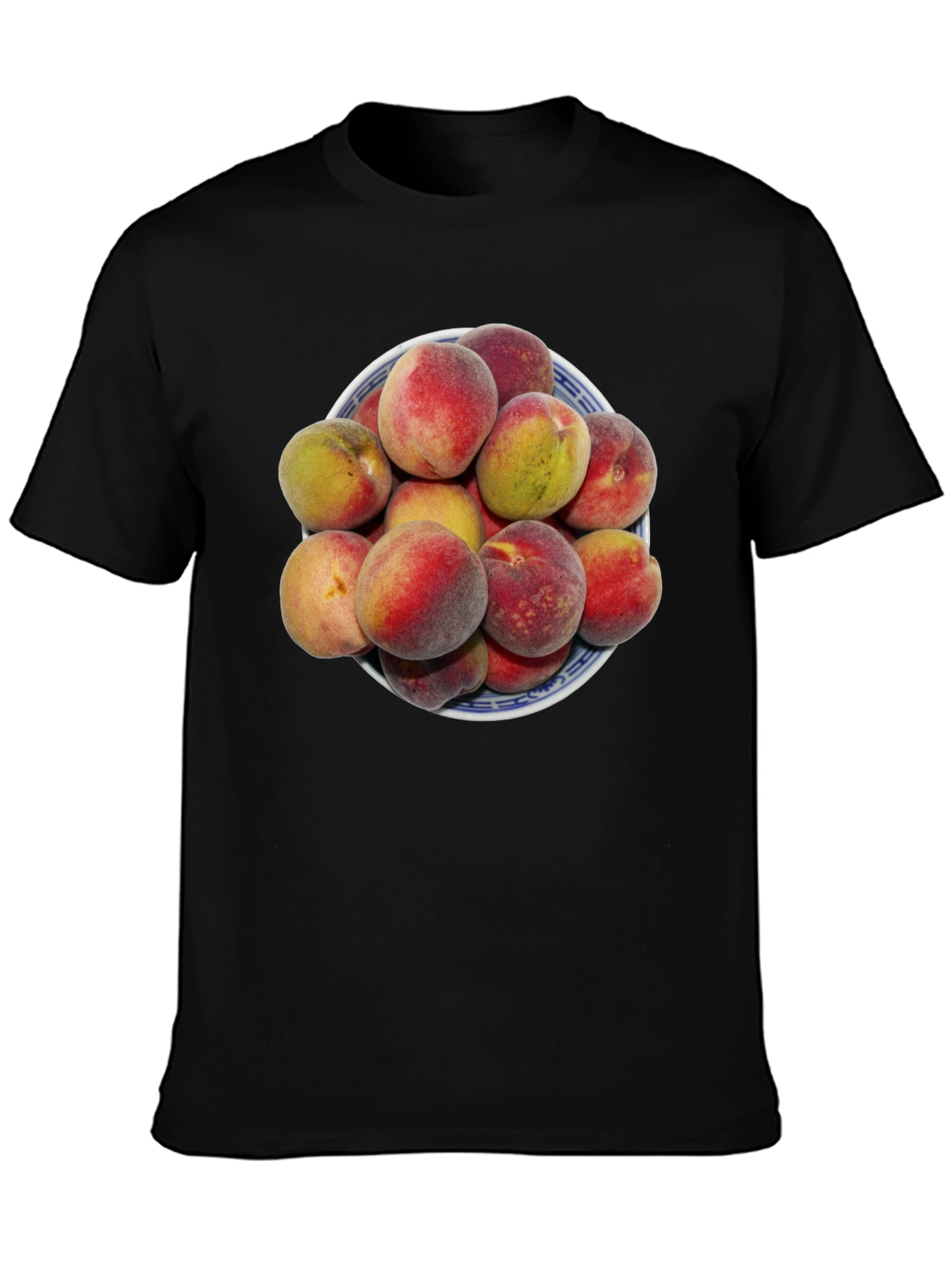 Peach Bowl Graphic Tee - Soft Cotton Blend