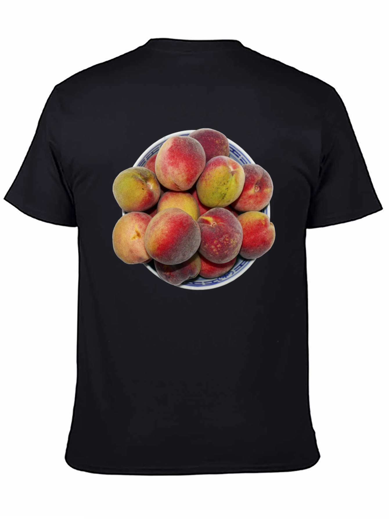 Peach Bowl Graphic Tee - Soft Cotton Blend